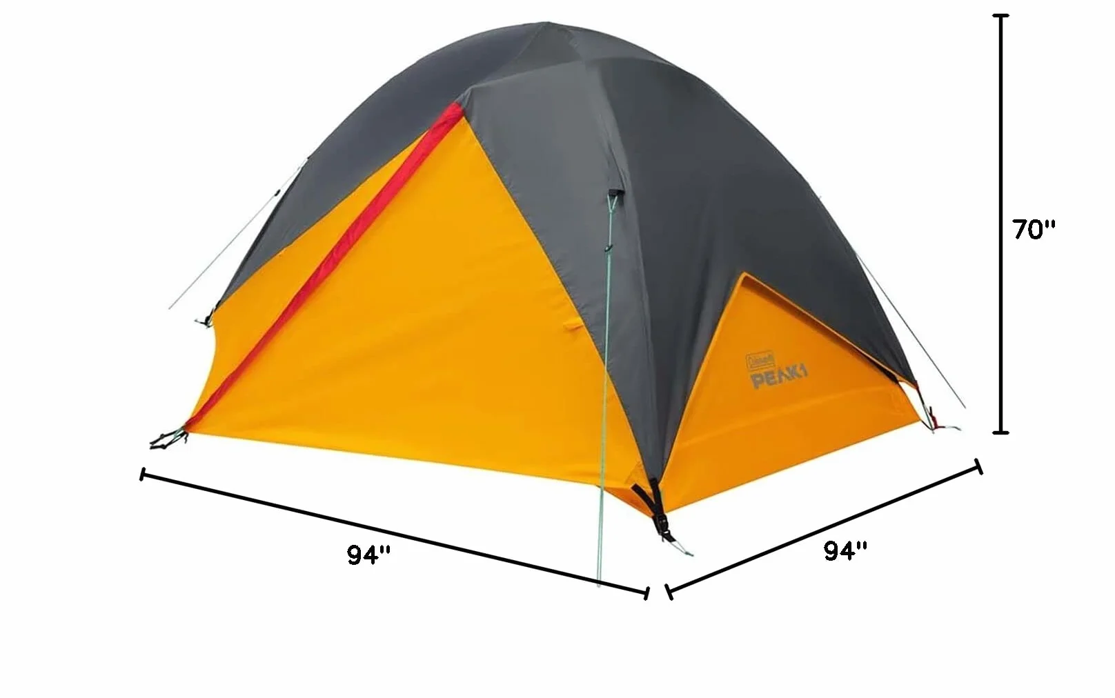 PEAK1 Premium Waterproof Backpacking Tent with Rainfly & Footprint, Lightweight Camping Tent Withstands Winds up to 45 MPH, 1/2/3/4/6 Person Sizes