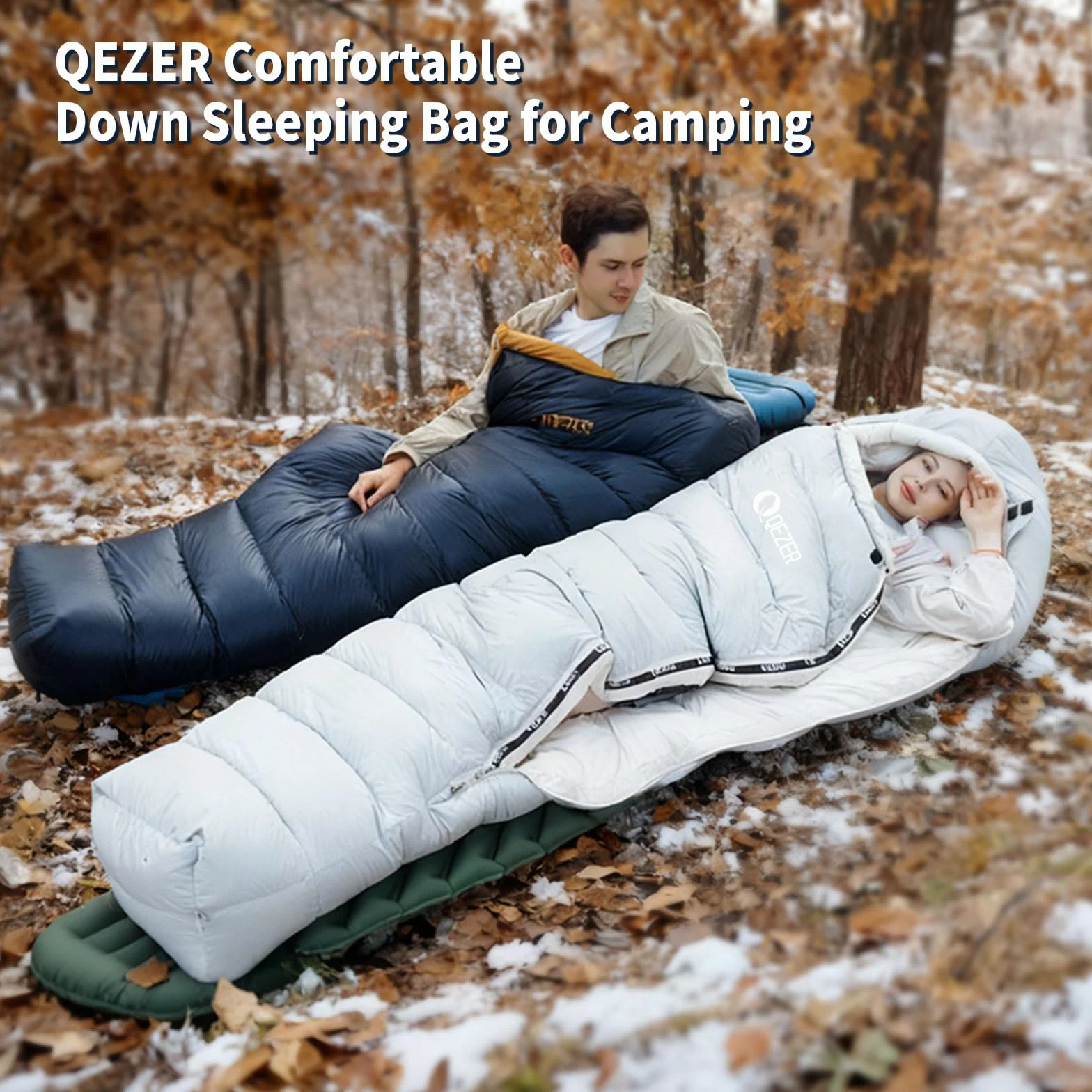 Down Mummy Sleeping Bag for Adults, Ultralight Backpacking | Mummy Shape, 620FP Down Insulation, Compact Adult Bag, Backpacking Camping Hiking