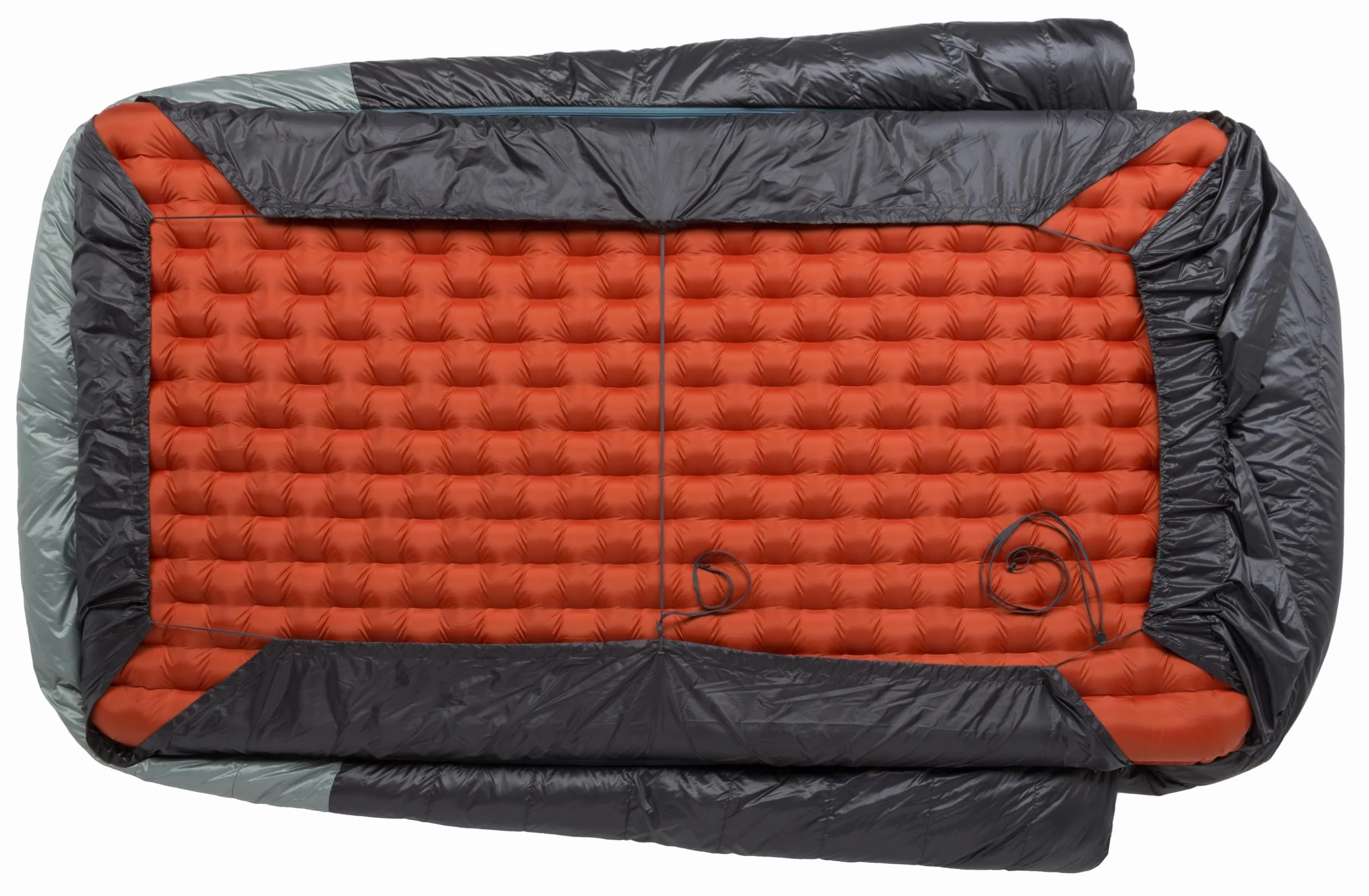 King Solomon - Doublewide Sleeping Bag | 2-person DownTek bag with PadLock attachment, dual-side entry, and a zip-off quilt