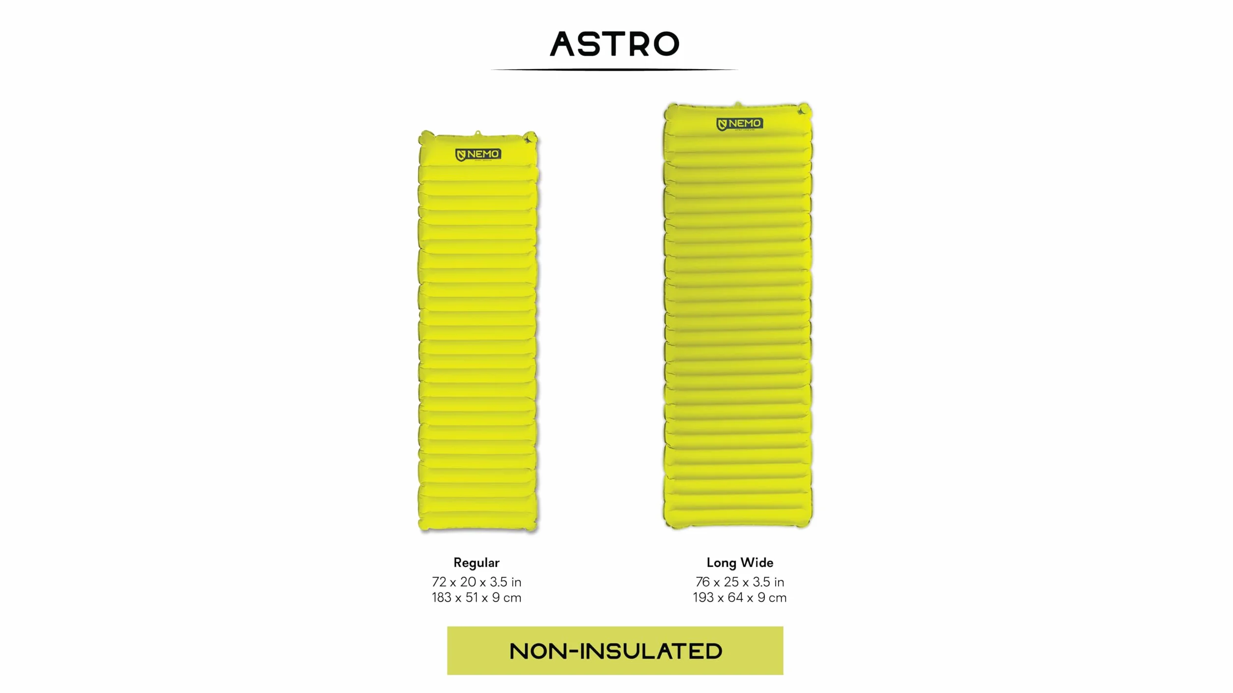 Astro Sleeping Pad - Lumen - Reg | Lightweight, Inflatable, Camping, Backpacking