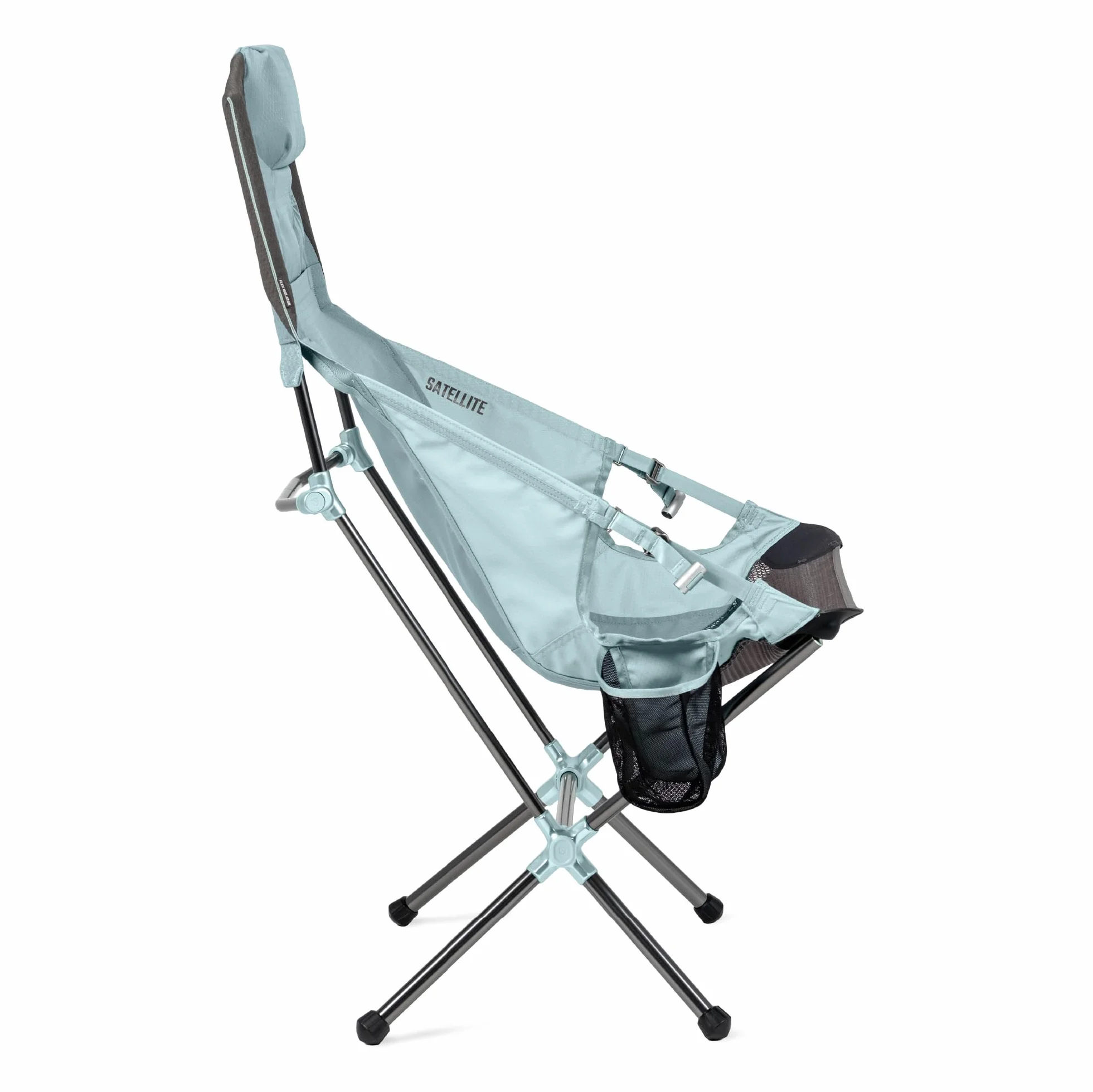 Equipment Satellite Reclining 'Anywhere' Camp Chair - Arctic/Aquifer | Lightweight, Packable, Neck Support, Platform Accessory, Sling Case