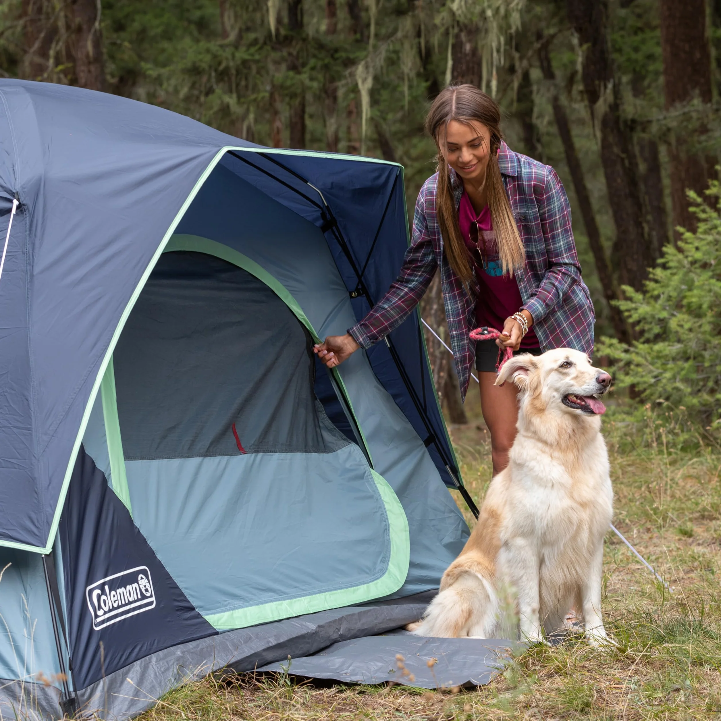 Skydome Camping Tent with 5 Minute Setup, 2/4/6/8 Person Weatherproof Tent with Rainfly & Carry Bag, 20% More Headroom Than Traditional Canopies