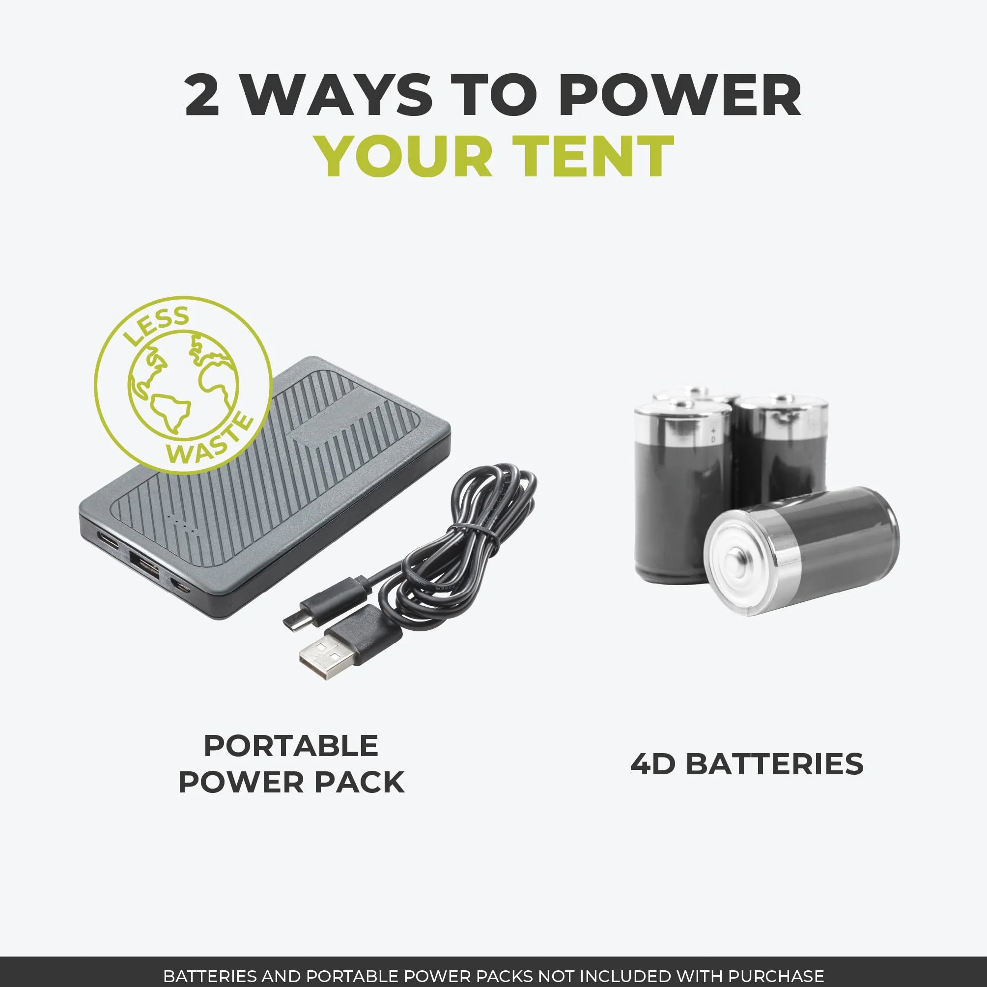 Instant Cabin Tents with LED Lights | Family Multi Room Lighted Pop Up Tents for Camping | Included Storage Pockets for Camping Accessories