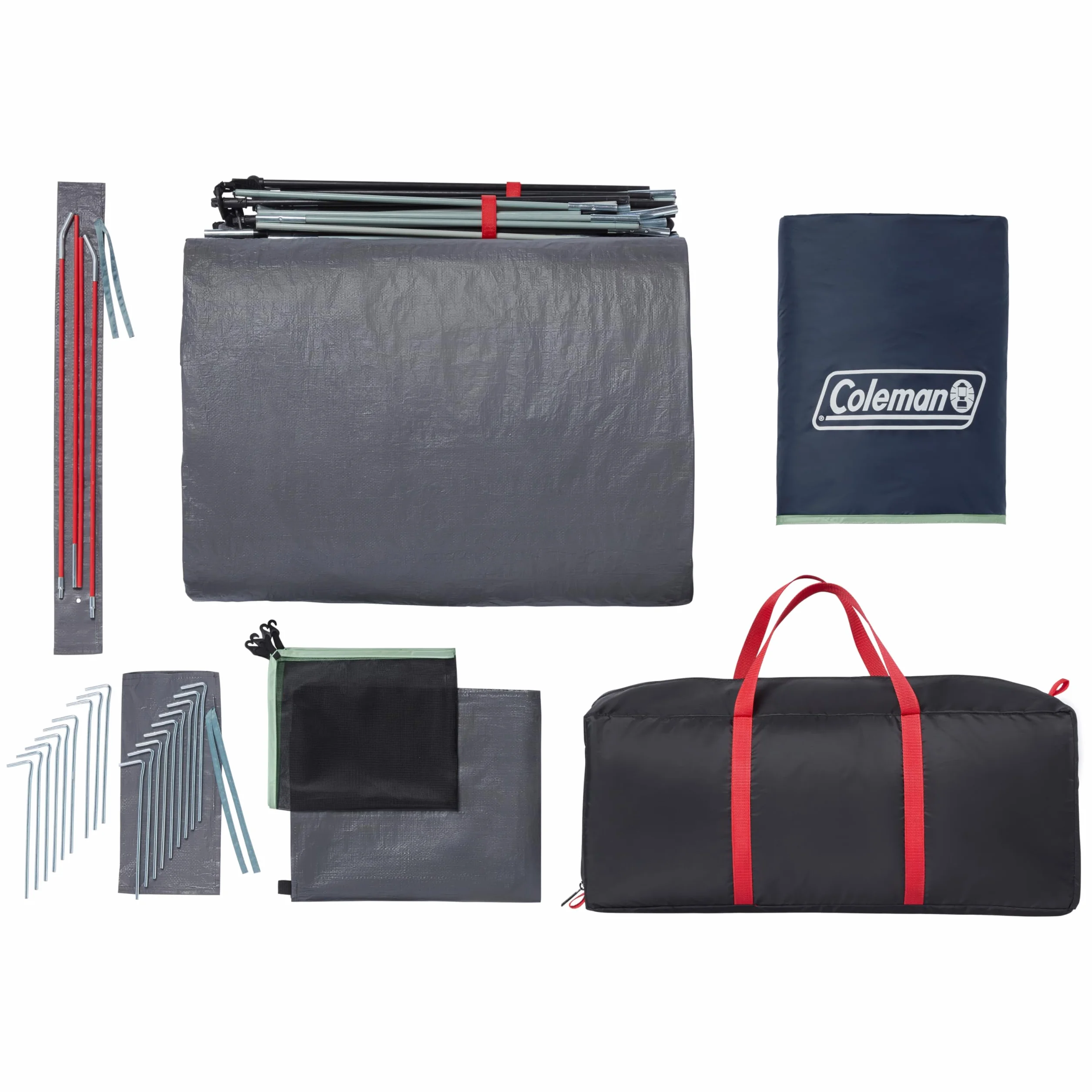 Skydome XL Large Family Tent with 5 Minute Setup, Weatherproof Tent with Rainfly & Carry Bag, Fits Multiple Queen Airbeds, Made of PFAS-Free Materials
