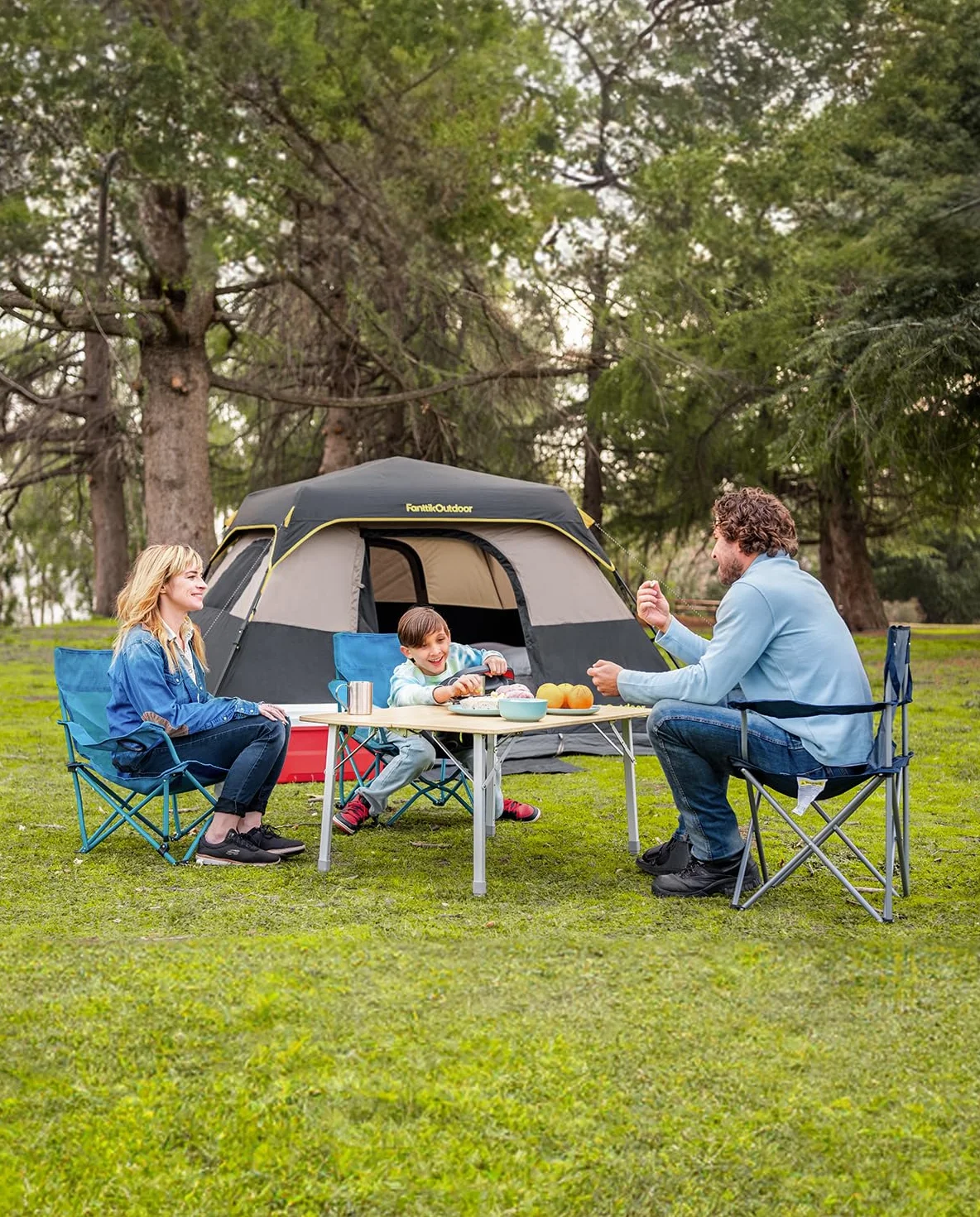 4/6/8/10 Person Instant Tent for Camping Setup in 60s | Camping Tent with Rainfly & Windproof, Portable Instant Cabin Tent with Carry Bag for Family Camping & Hiking