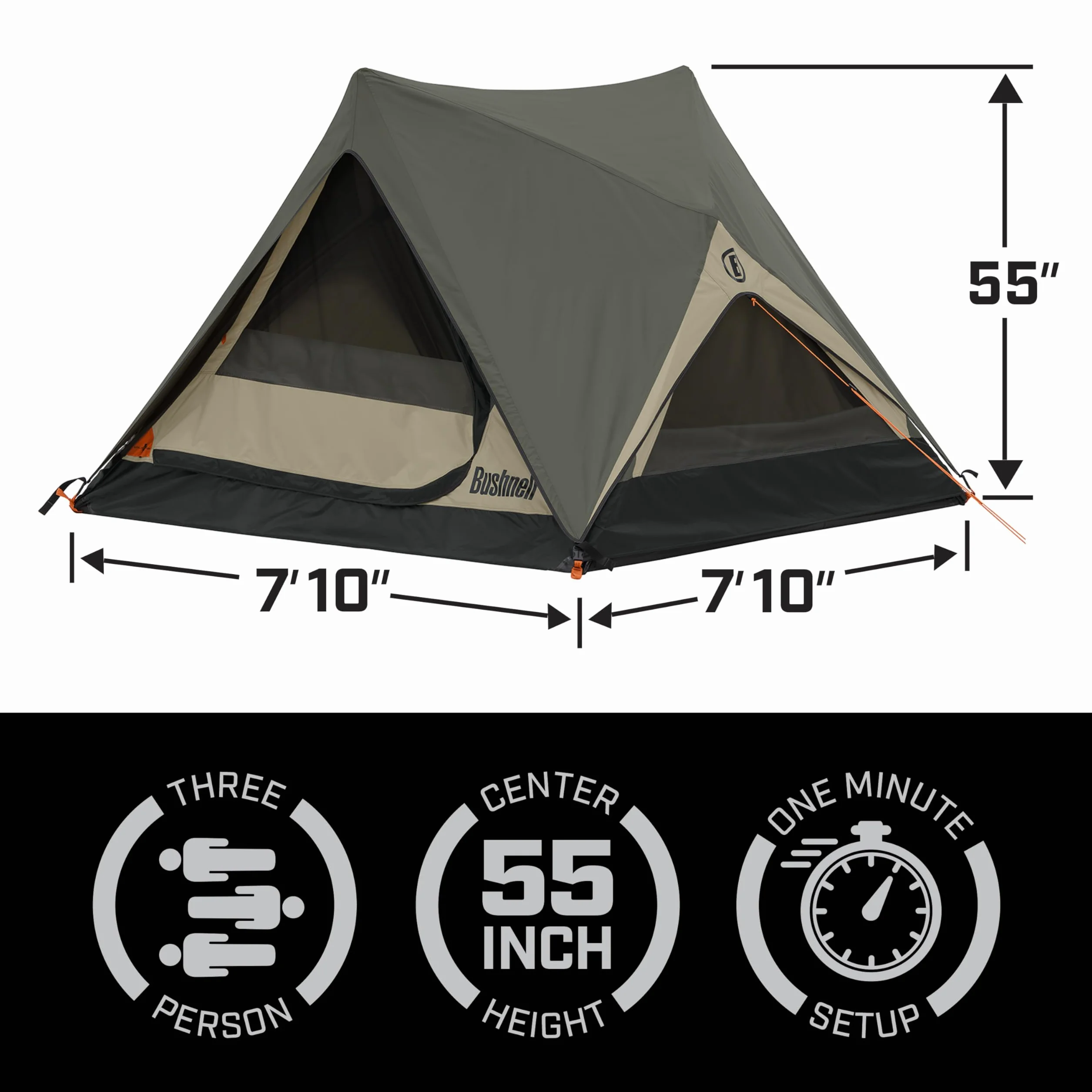 Tent | Instant Pop Up 3P / 4P/ 6P / 8P Hub Style Tents | Best Pop Up Tent for Camping, Hiking, Family Camping, Hunting, Fishing, and Basecamp