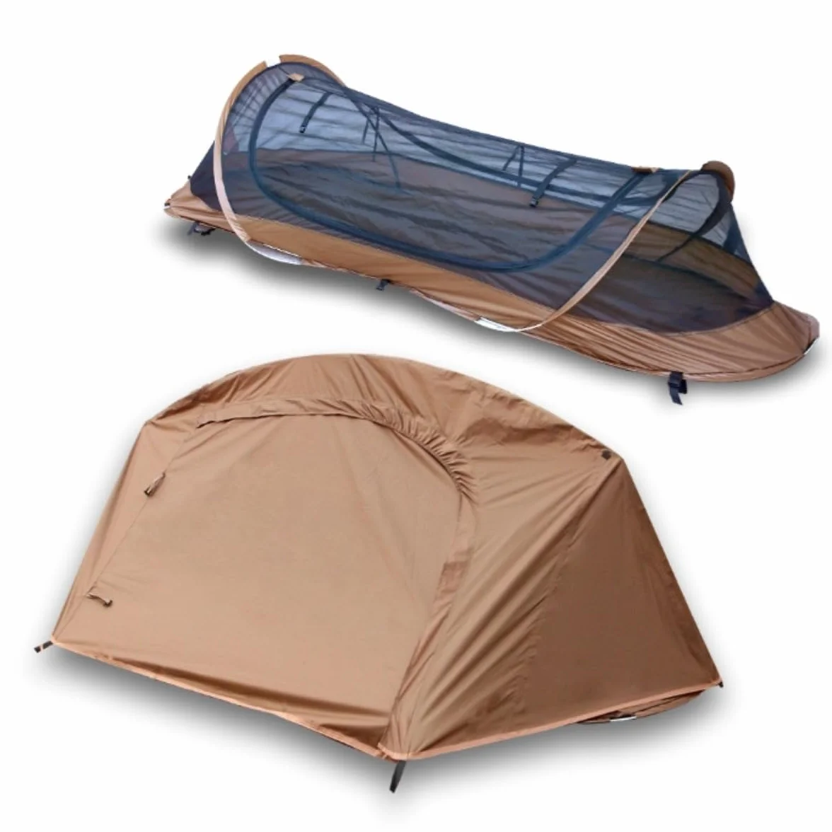 Easy Set Up Ultralight Bivy Tent for Camping, 1 Person Pop Up Backpacking Tent for Camping/bivy/Hiking, Waterproof & Mosquito Proof Outdoor Shelter