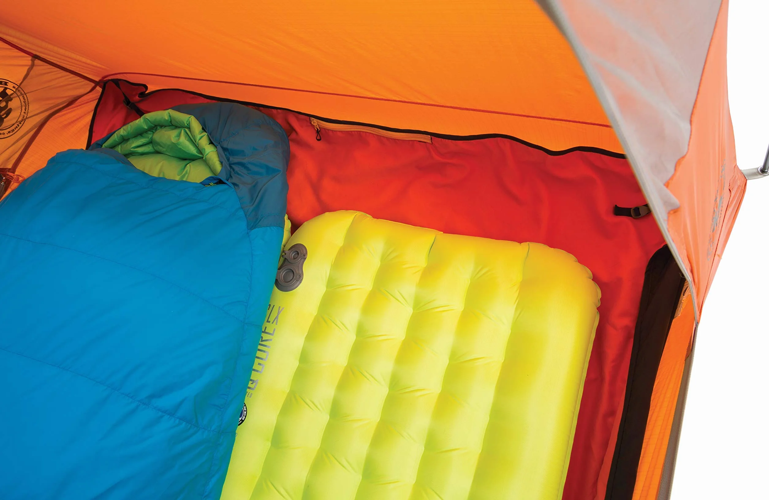 Tent Floor Protector, 90X90, Orange/Navy