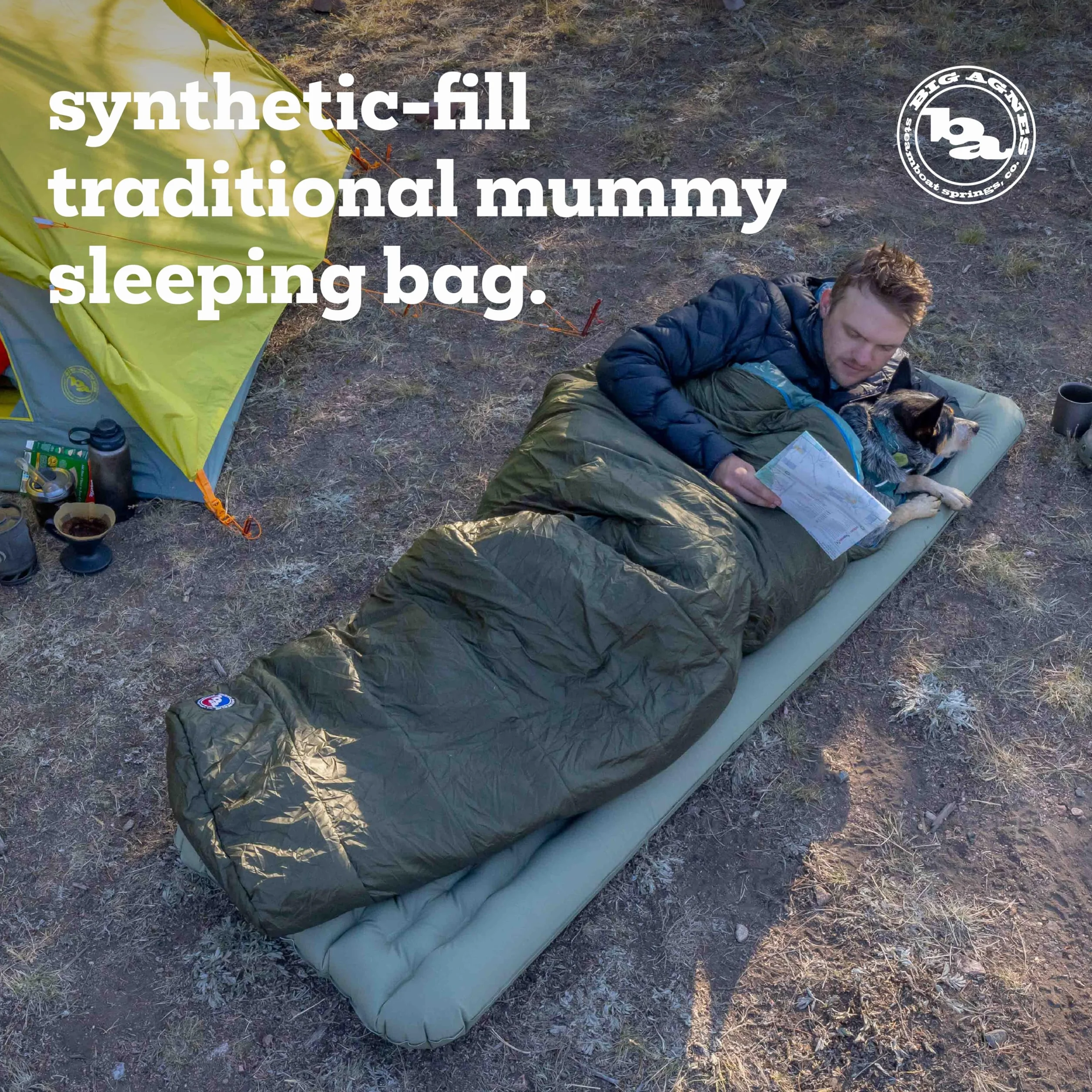 Anthracite - Sleeping Bag | Lightweight, compact 3-season mummy bag with contoured hood, draft collar and anti-snag zipper for backpacking