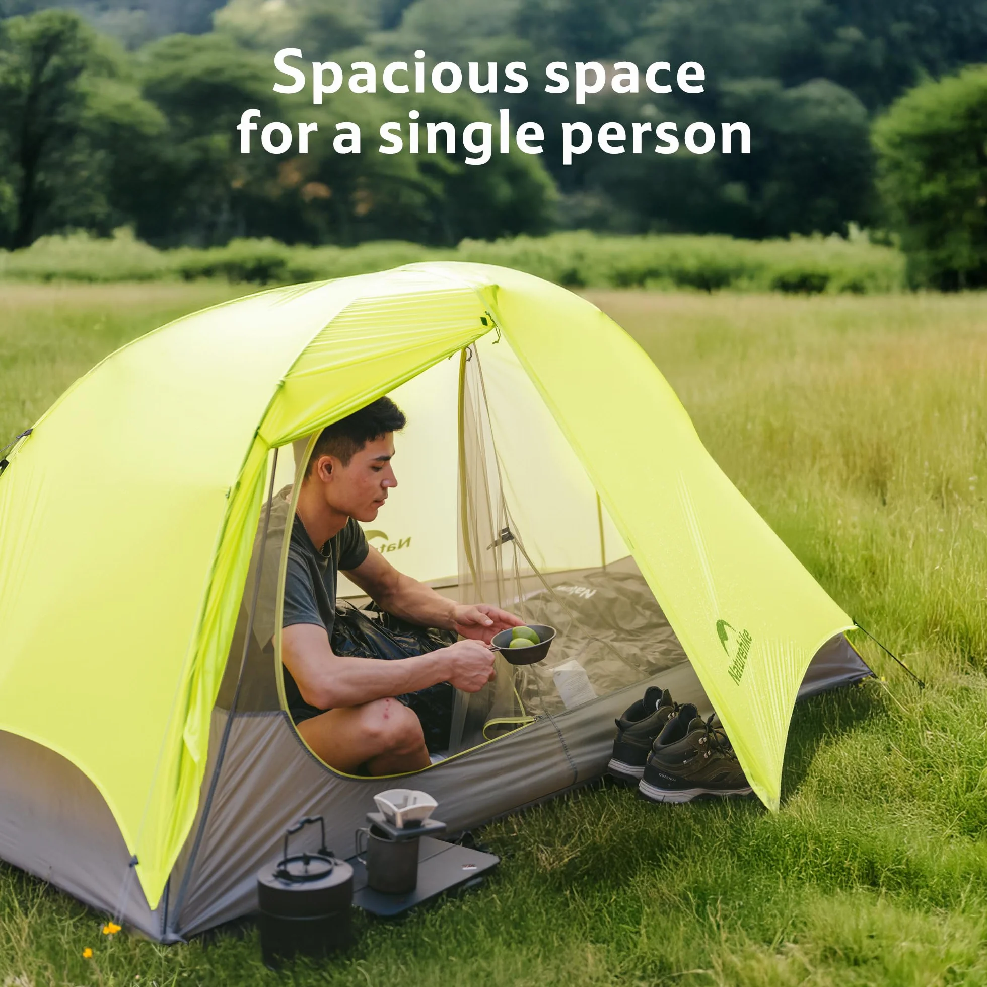 Star Trail Ultralight Backpacking Tent, 2.3lb One Person Tent, 2.76 lb 2 Person Tents for Camping