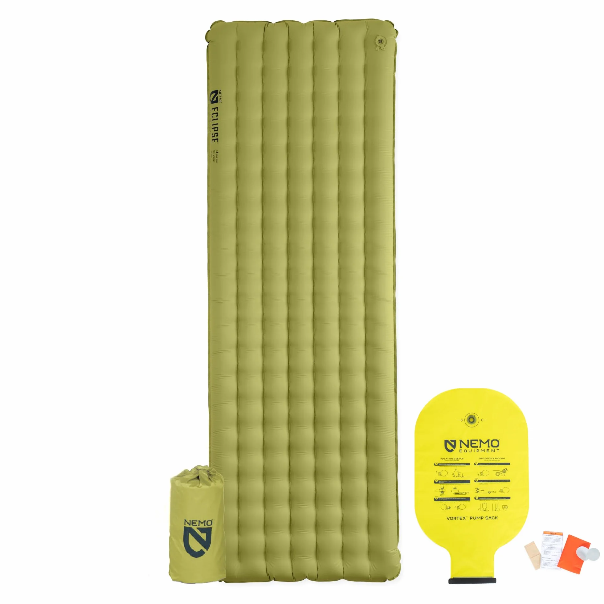 Eclipse Sleeping Pad - Birch Bud/Stormy Night - Long Wide | All-Season, Lightweight, Insulated, Inflatable, Camping, Backpacking