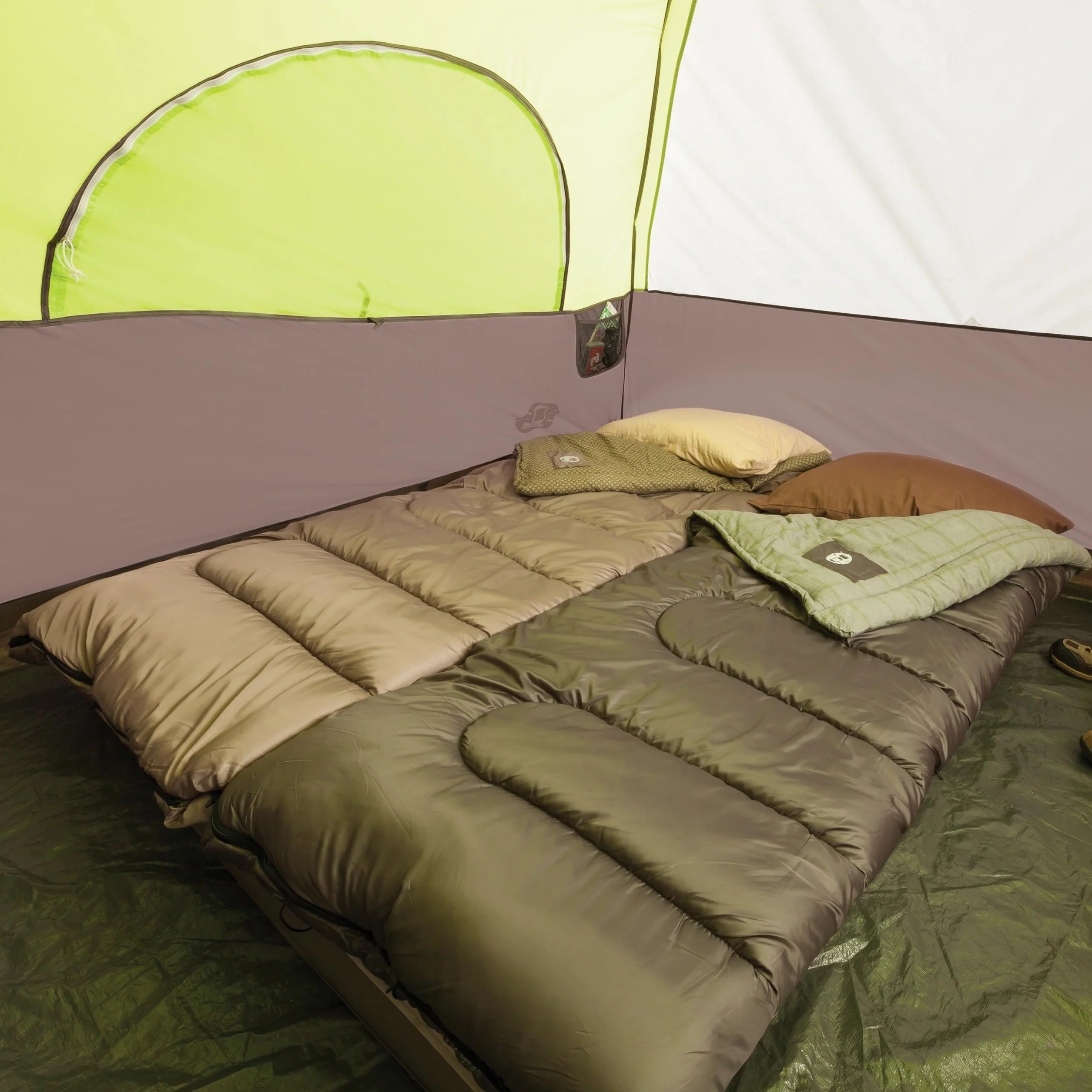 Steel Creek 6-Person Tent with Screened Porch & Integrated Rainfly, Weatherproof Tent with Screen Room Sets Up in Minutes, Fits Queen-Size Airbed