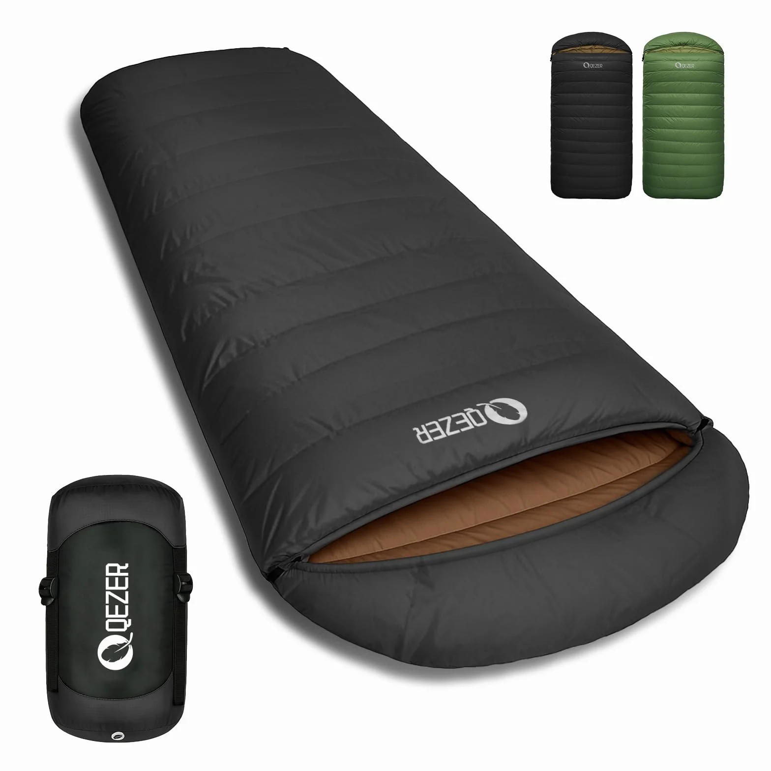 XL Down Sleeping Bag for Adults, 600 Fill Power Backpacking | XL Size, 600 Fill Power Down, Roomier Adult Fit, Ultralight Carry, Backpacking Camping Hiking, All Seasons Use
