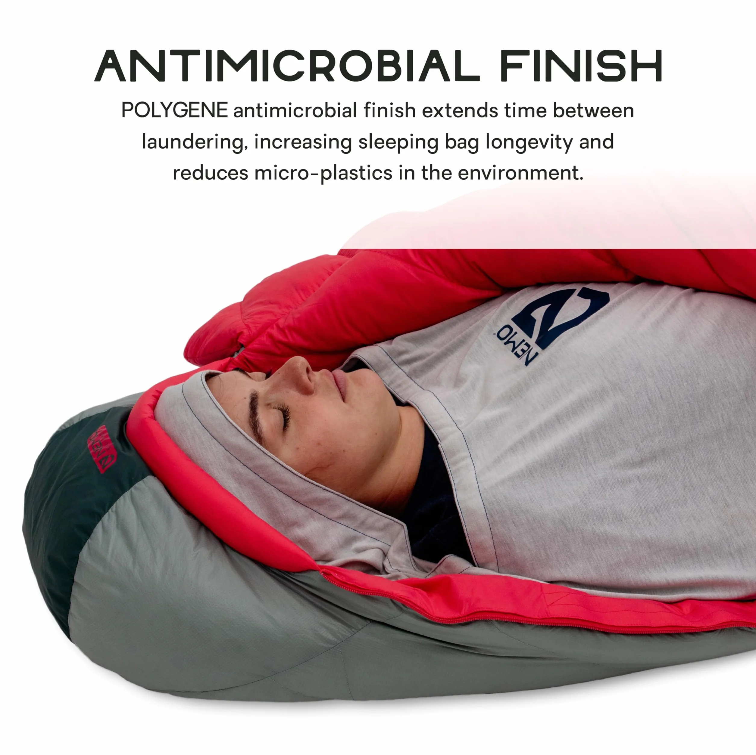 Tracer Sleeping Bag Liner - Vapor - Regular | Odor Protection, Machine Washable, Added Warmth, Backpacking