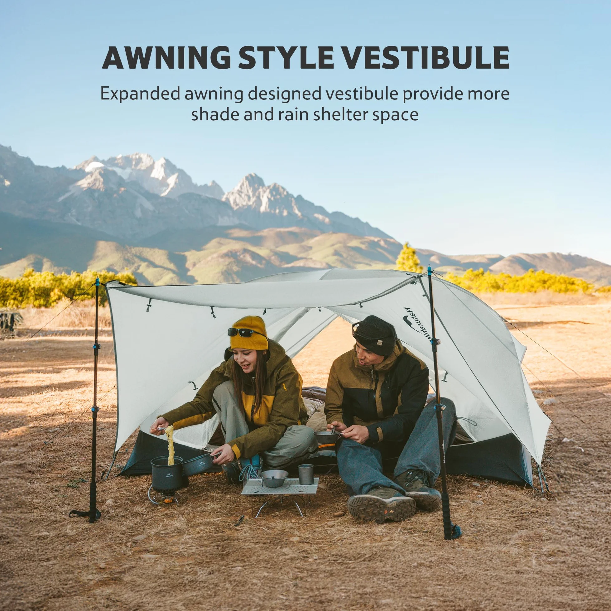 Mongar Upgraded 1/2/3 Person Backpacking Tent, Waterproof Lightweight Camping Tent with Footprint
