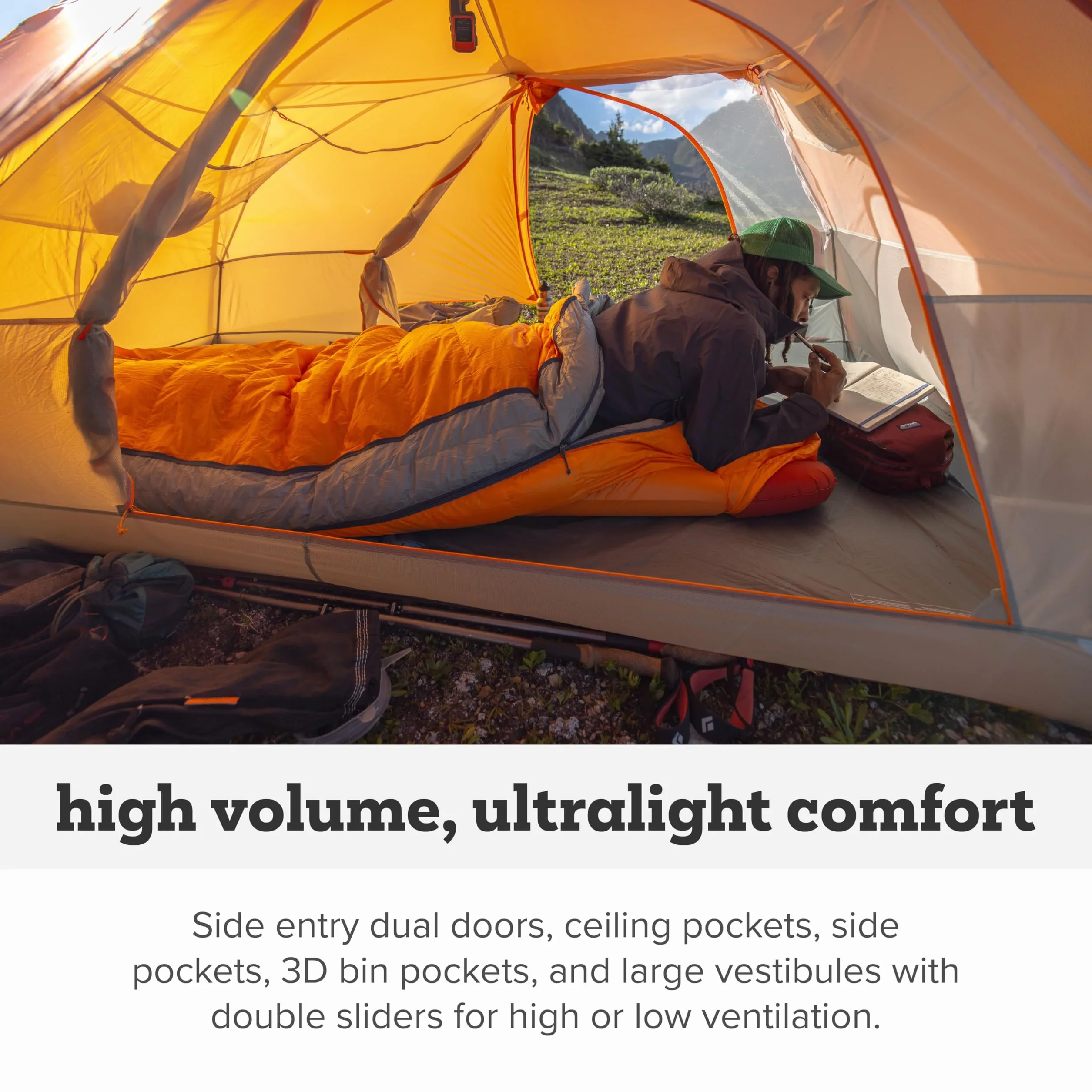 Copper Spur UL - Backpacking Tent | Ultralight 3-season waterproof tent with high-volume design, dual vestibules and anodized poles