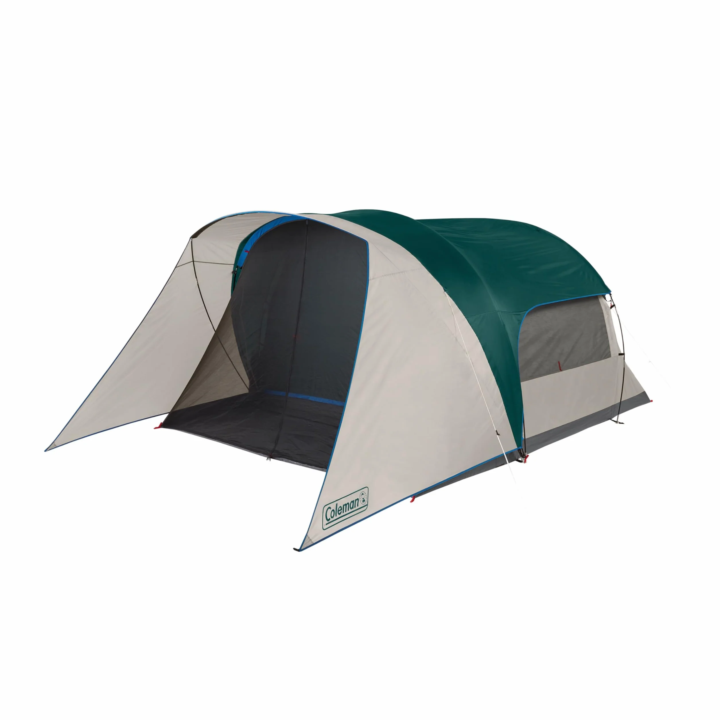 Weatherproof 4-Person Cabin Tent with Screened Porch, Screen Room Adds 35% More Space, Rainfly Included, 10-Minute Setup