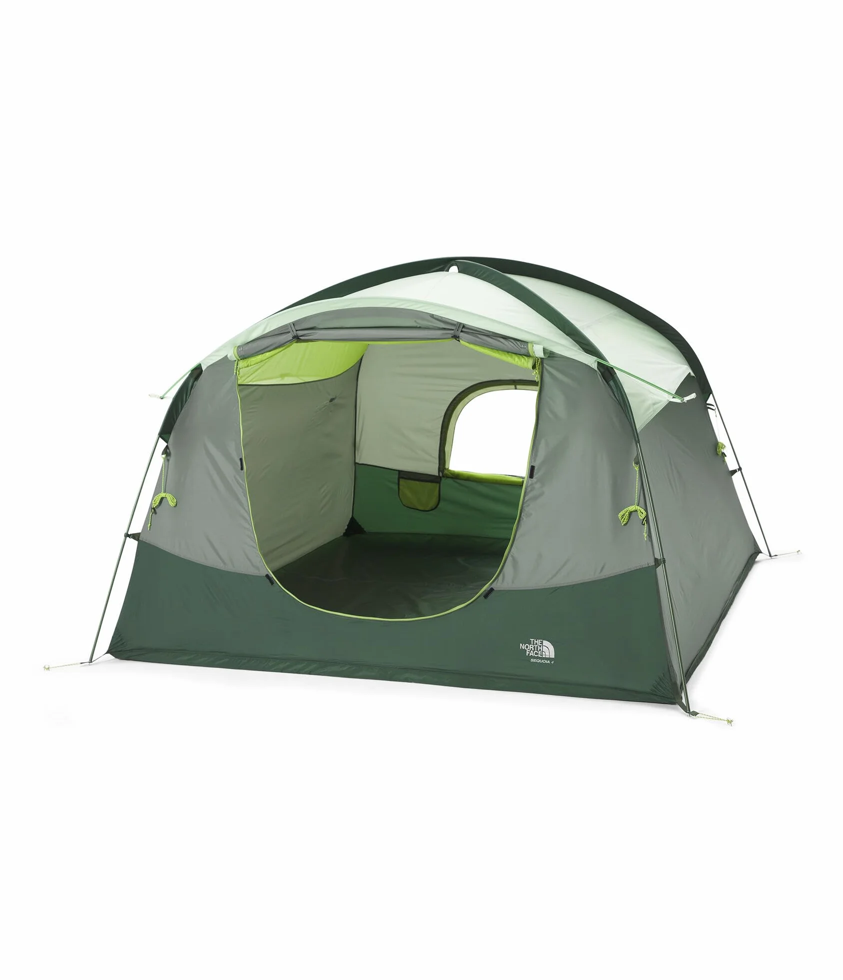 Sequoia 4 WP 4-Person Camping Tent, Agave Grn, OSFA | Four-Person Waterproof Camping Tent, Spacious & Easy to Set Up, 2 Zipper Doors