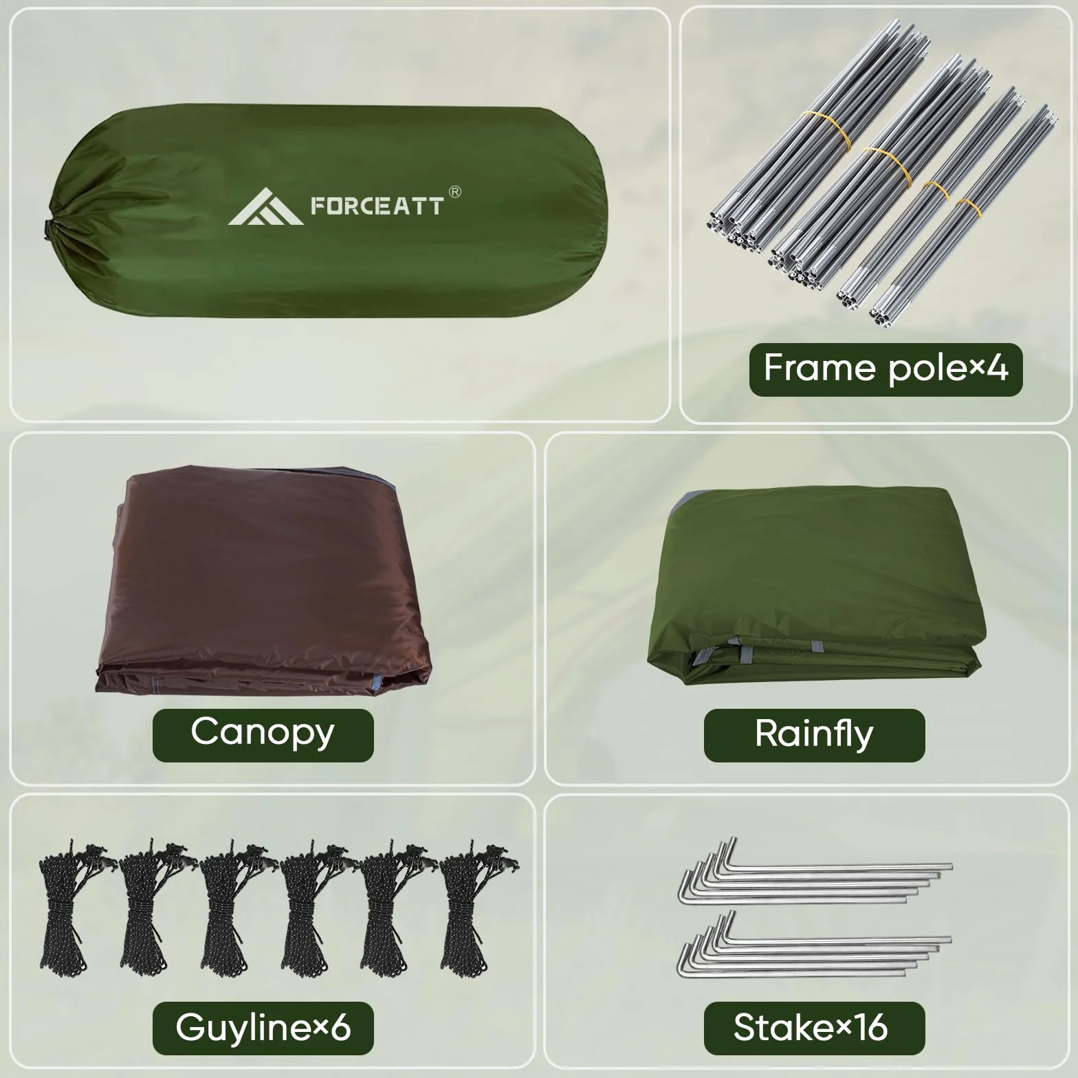 Camping Tent 2/3/4 Person, Professional Waterproof & Windproof Lightweight Backpacking Tent Suitable for Outdoor,Hiking,Camping, Mountaineering and Travel