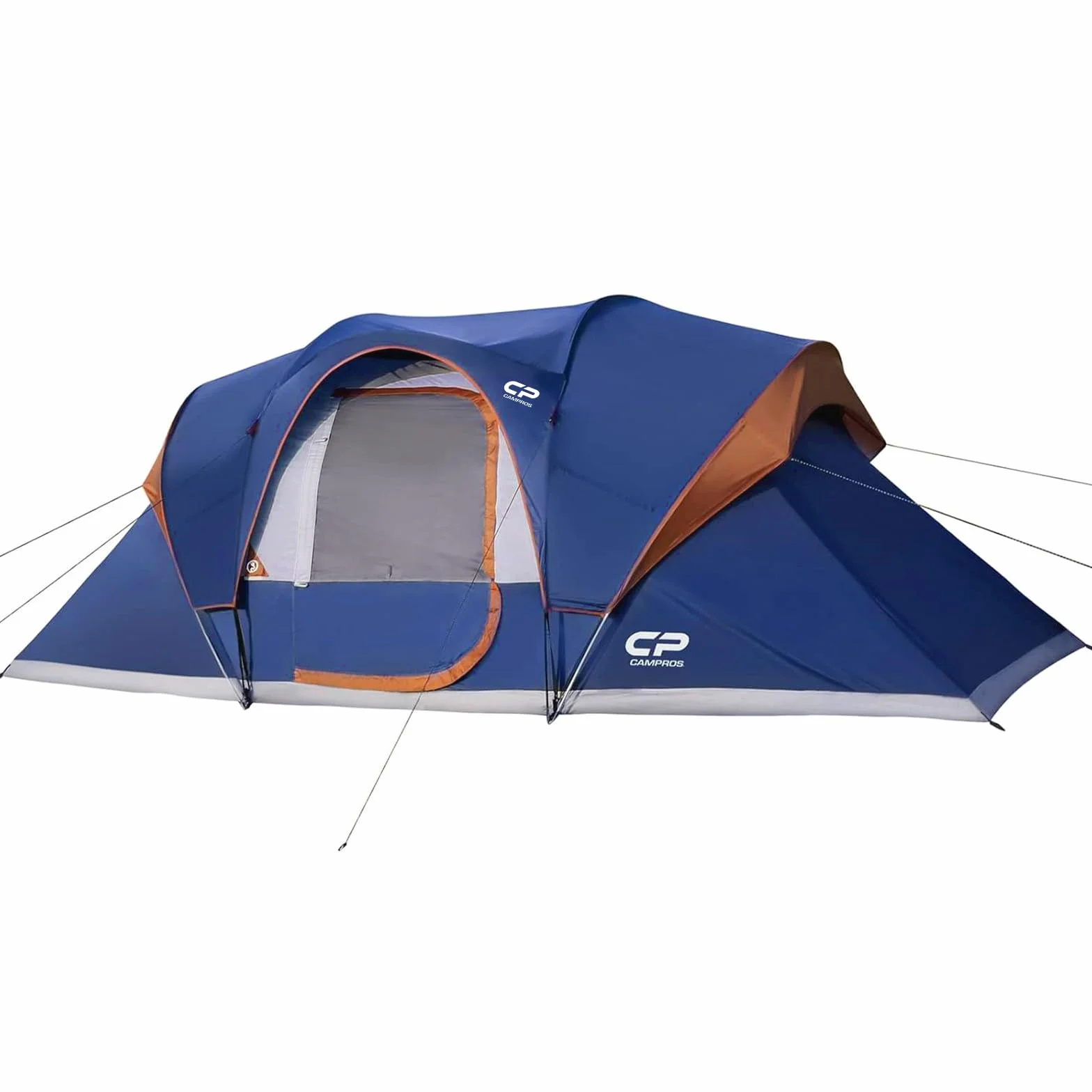 Camping Tent 10/12 Person Cabin Tent, 2 Room Water Resistant | Waterproof Tent with Top Rainfly, 3 Large Mesh Windows, Double Layer, Easy Set Up, Portable with Carry Bag