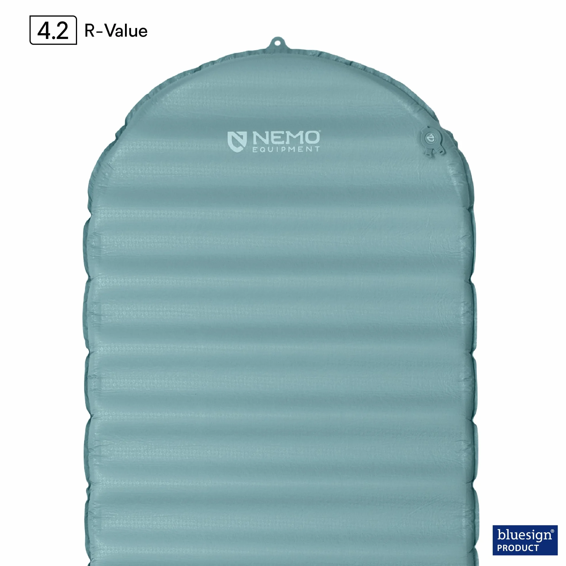 Flyer Sleeping Pad - Aquifer/Algiers - Long Wide Mummy | Self-Inflating, Insulated, Bluesign, Air, Foam, Camping, Backpacking