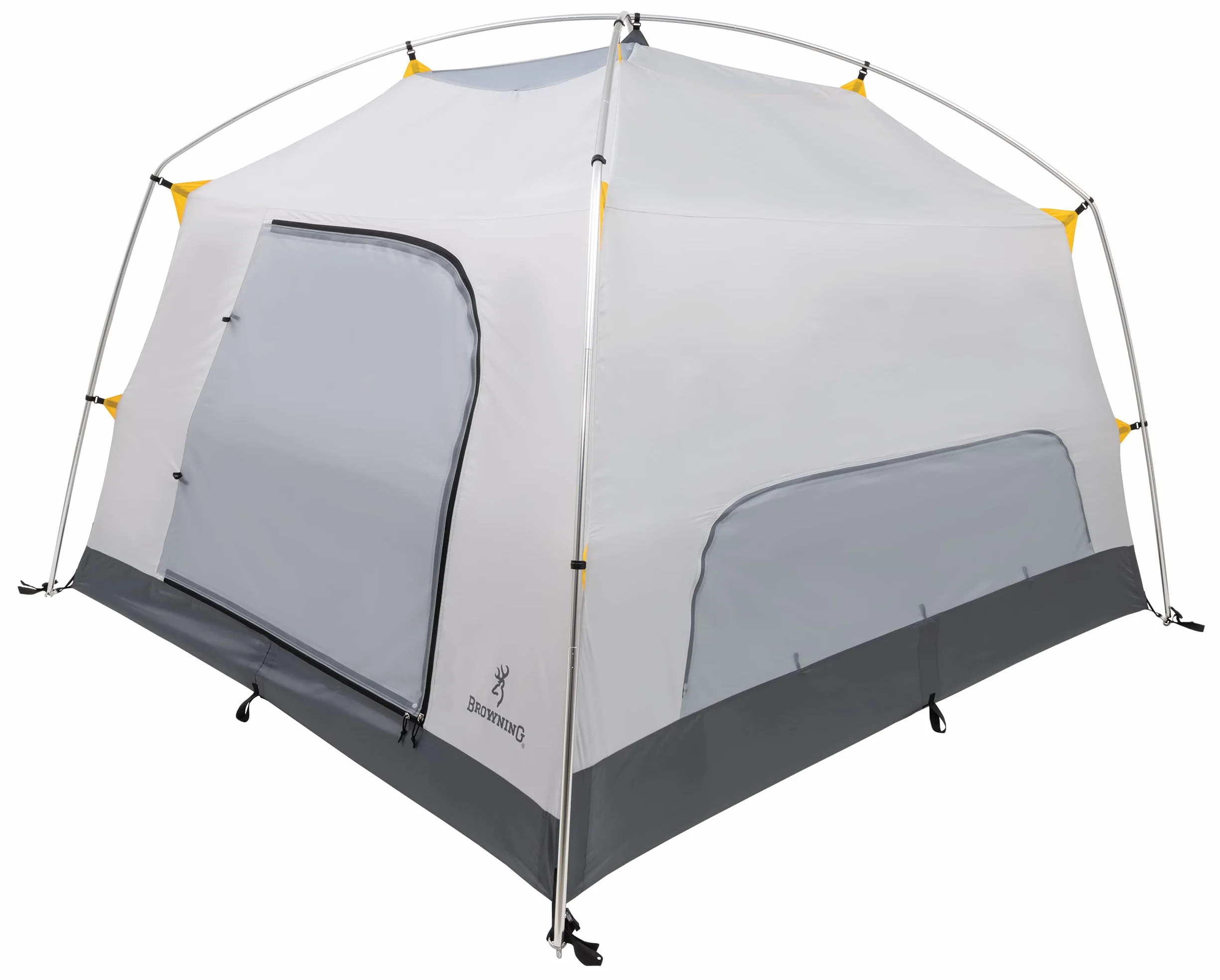 Camping Glacier 4-Person Tent, Free-Standing Cabin Style with Full Coverage Fly