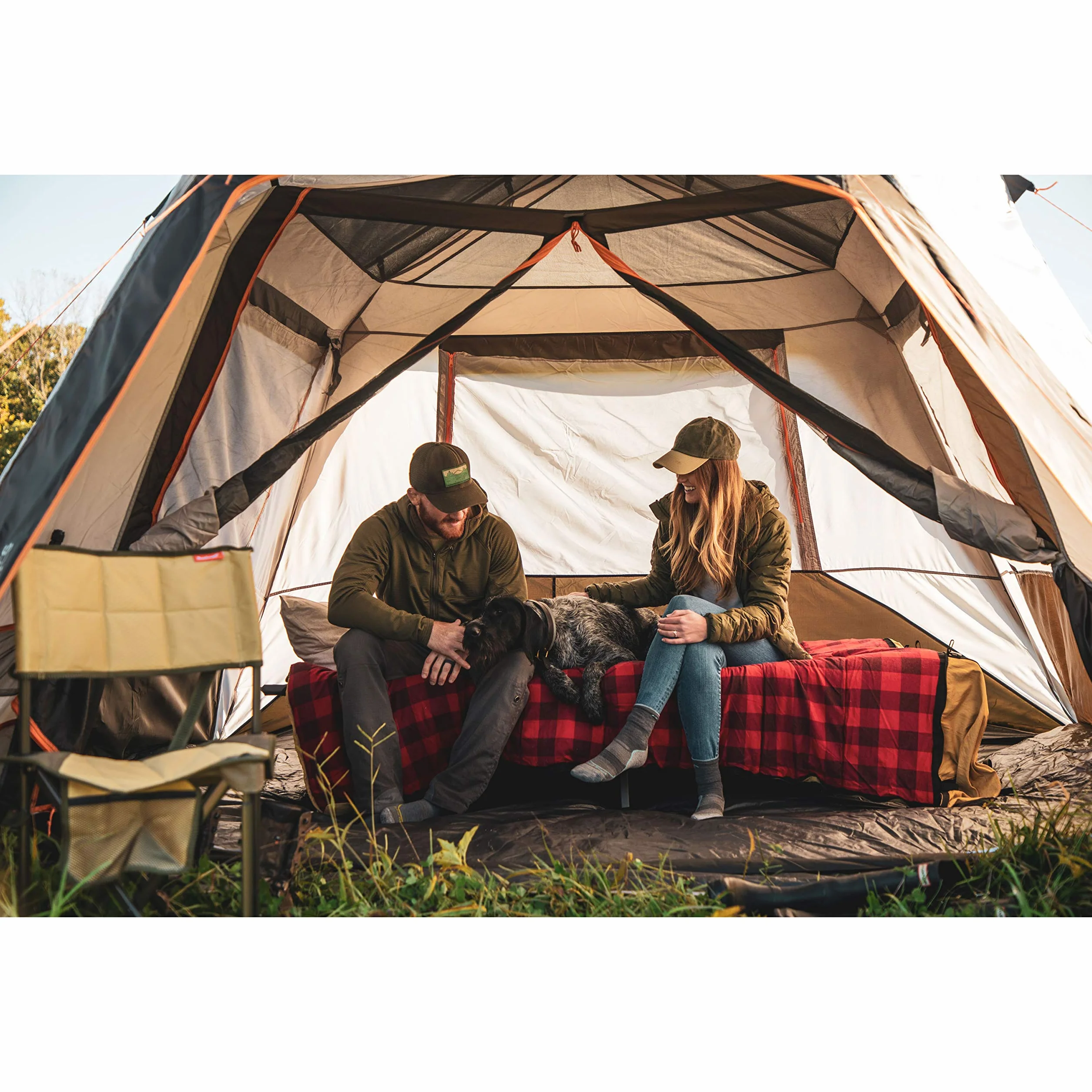 Instant Tent | 6 Person / 9 Person Shield Series Instant Tents Cabin Design Perfect for 3 Season Family Camping, Hunting, and Fishing with Fast Setup