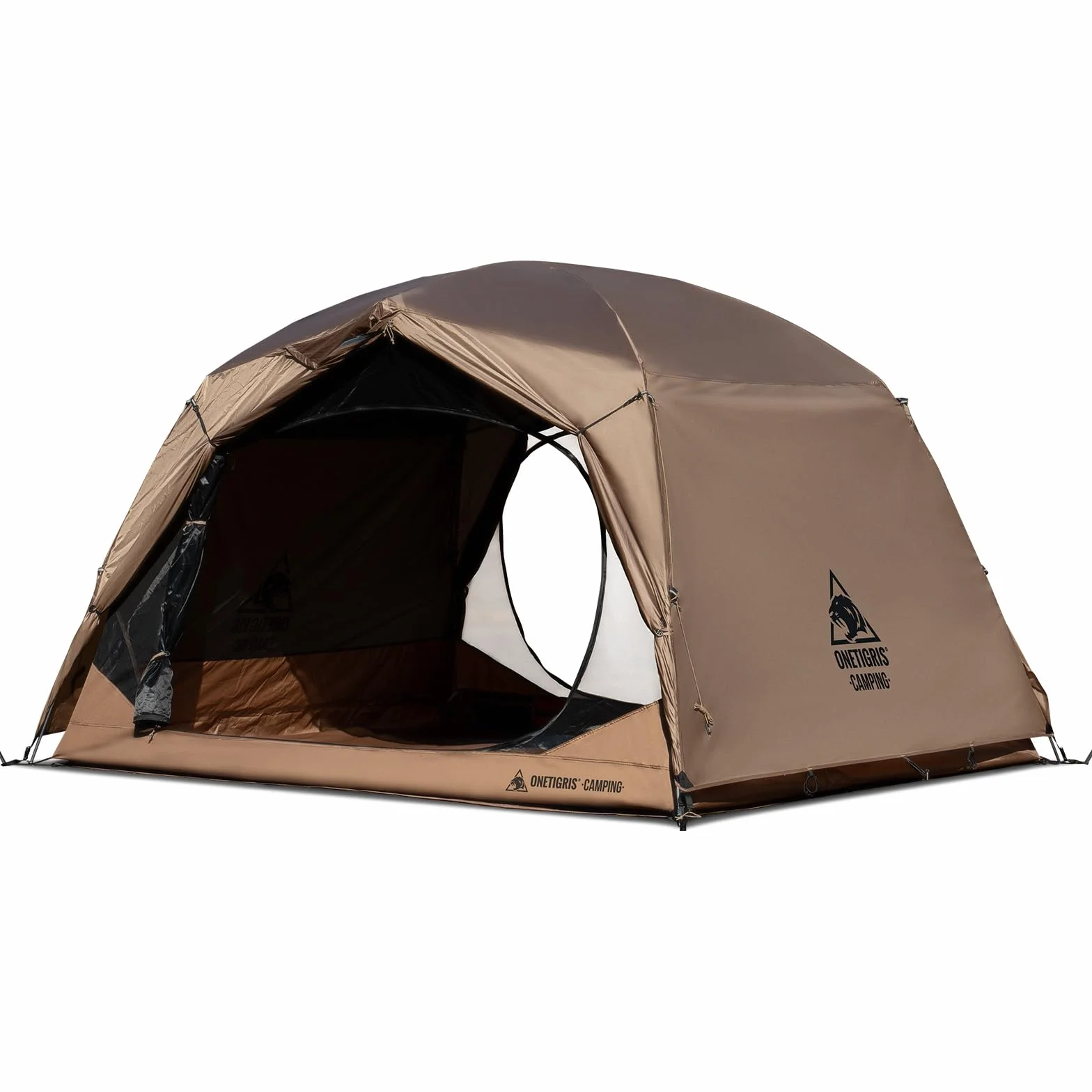 JOVIAN 4 Person Camping Tent 3 Season Family Shelter Easy Setup Outdoor Backpacking with 2000mm Outer Rainfly, 5000mm Bottom & Waterproof Floor Mat