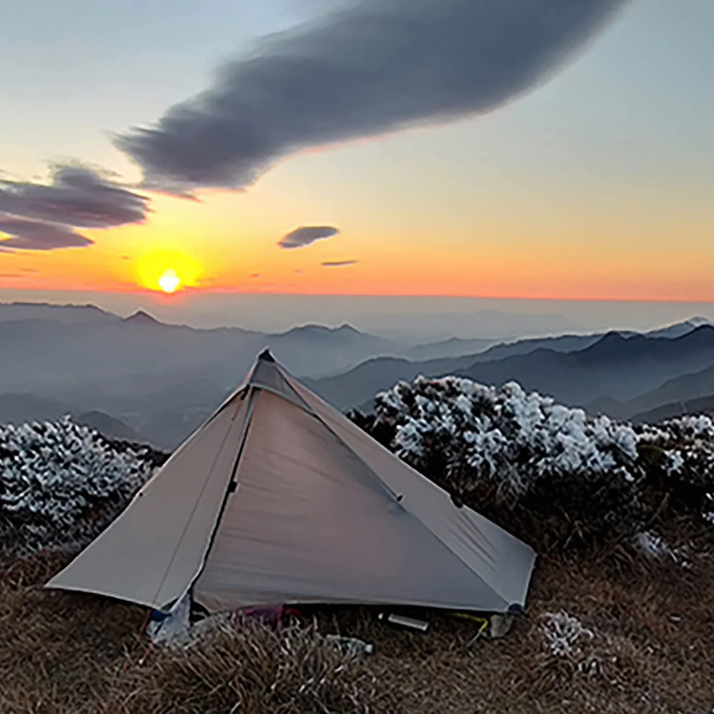 1 Person Ultralight Backpacking Tent - 3 Season (2lbs only) | 15D Ripstop Nylon Rainfly, 5000mm Waterproof, Bathtub Floor, for Hiking/Camping/Climbing/Trekking/Backpacker/Bikepacking