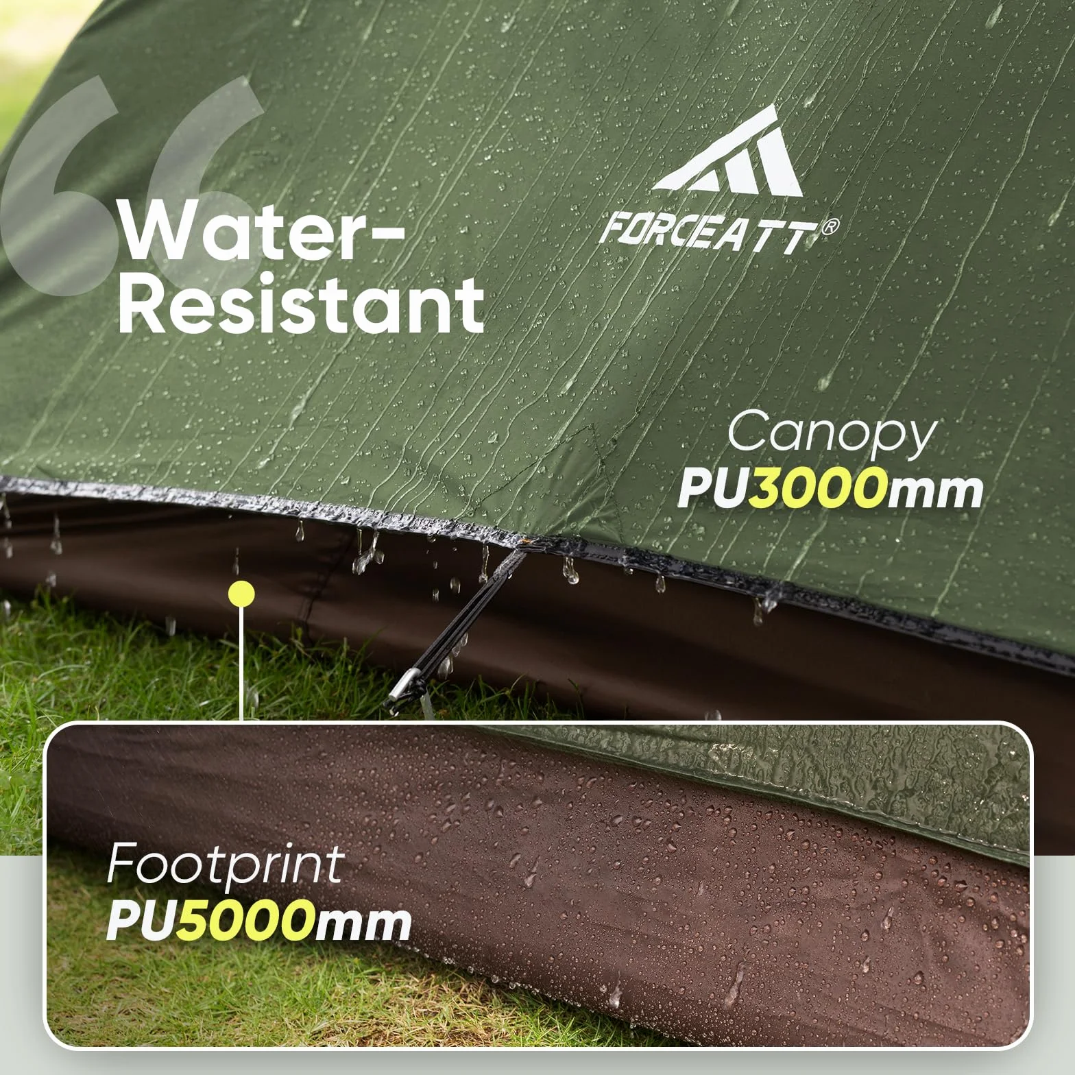 Camping Tent 2/3/4 Person, Professional Waterproof & Windproof Lightweight Backpacking Tent Suitable for Outdoor,Hiking,Camping, Mountaineering and Travel