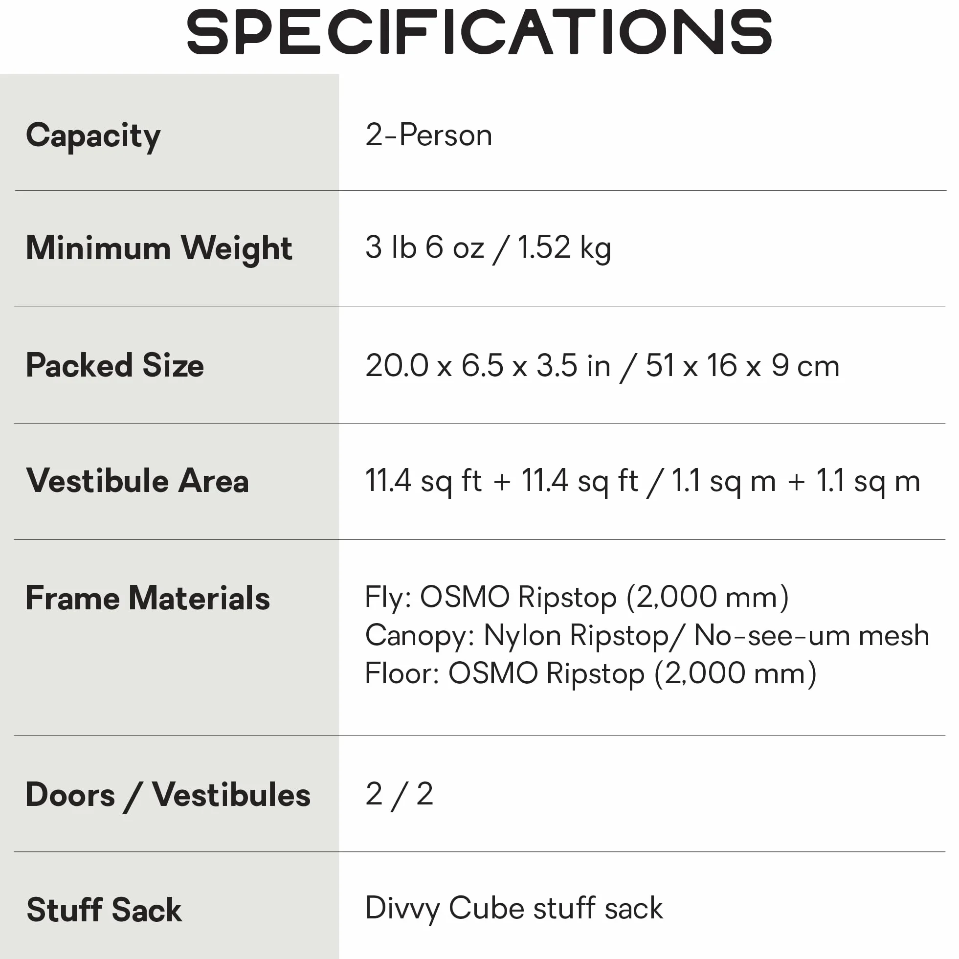Dagger OSMO Backpacking Tent | Lightweight, Spacious, Versatile, Camping