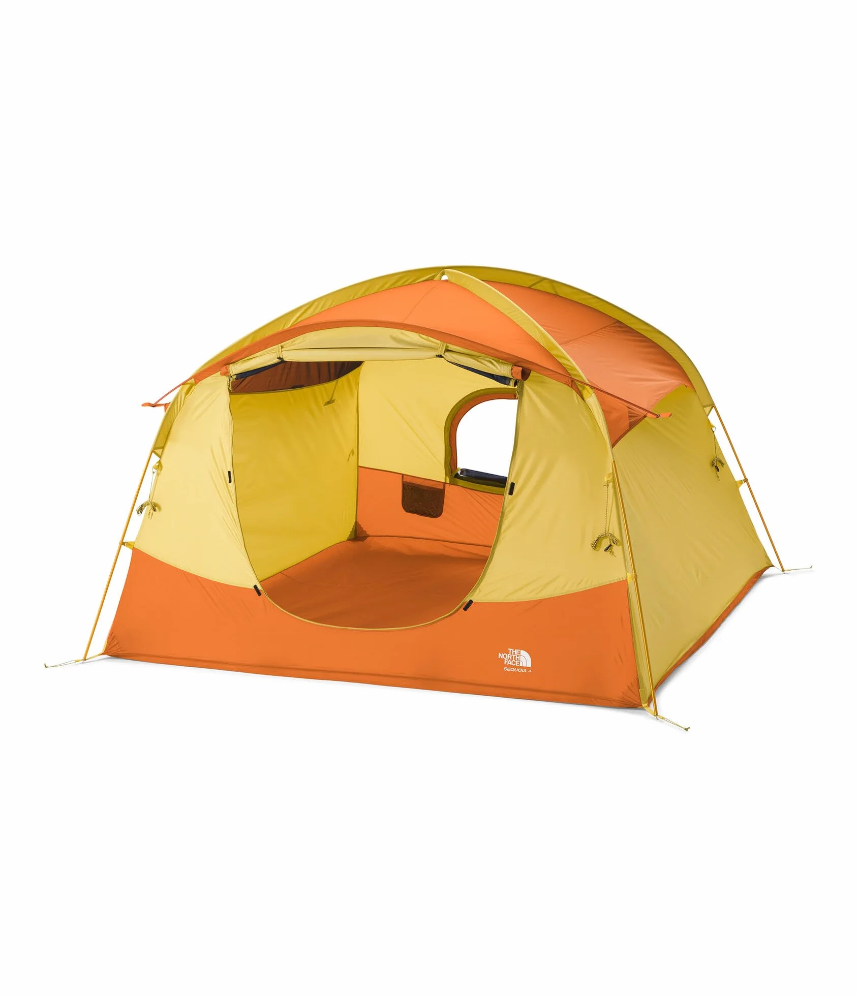 Sequoia 4 WP 4-Person Camping Tent, YLW Silt, OSFA | Four-Person Waterproof Camping Tent, Spacious & Easy to Set Up, 2 Zipper Doors