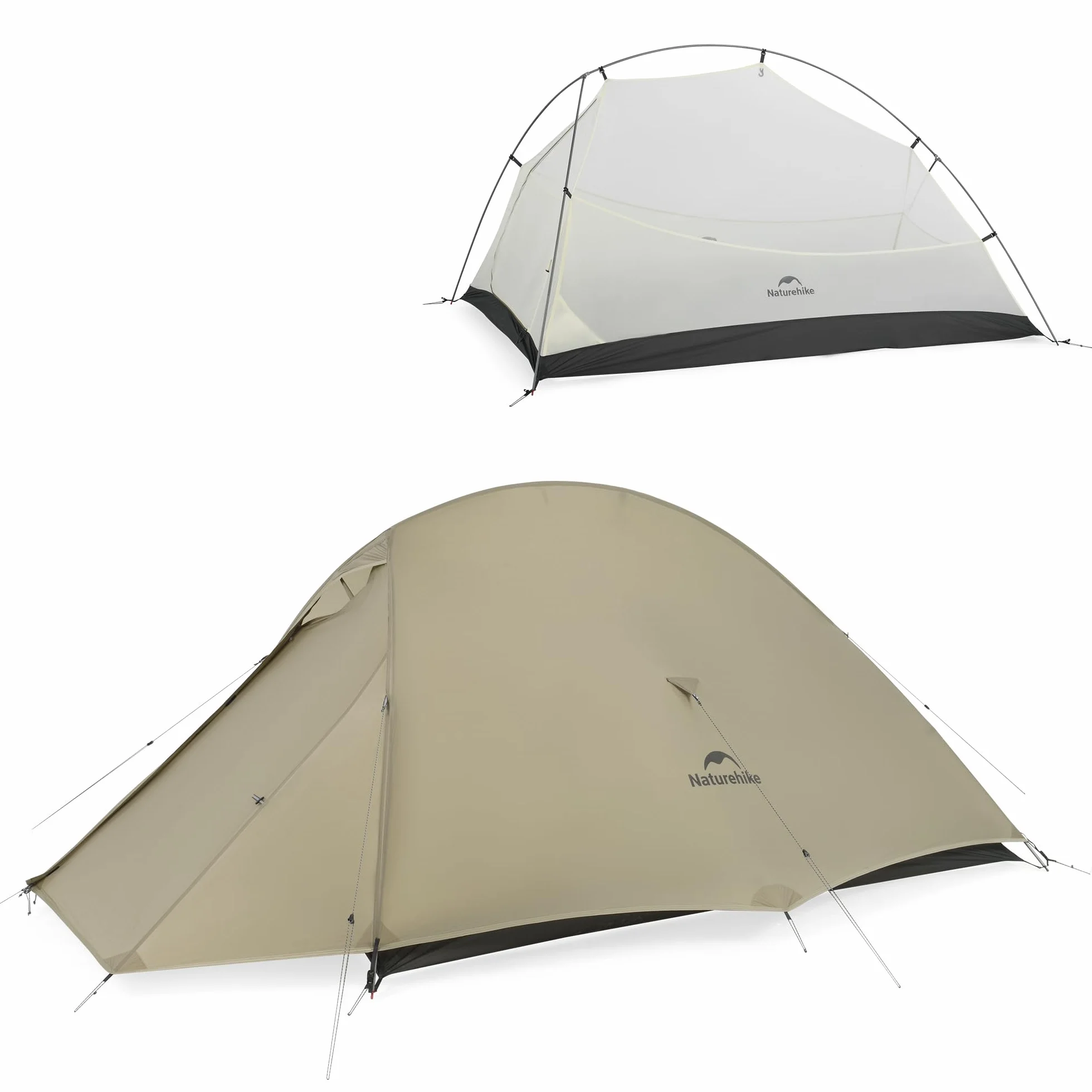 Cloud-Up 2 Person Tent Lightweight Backpacking Tent with Footprint - Free Standing Ultralight Camping Hiking Backpack Tents Two Person Tent