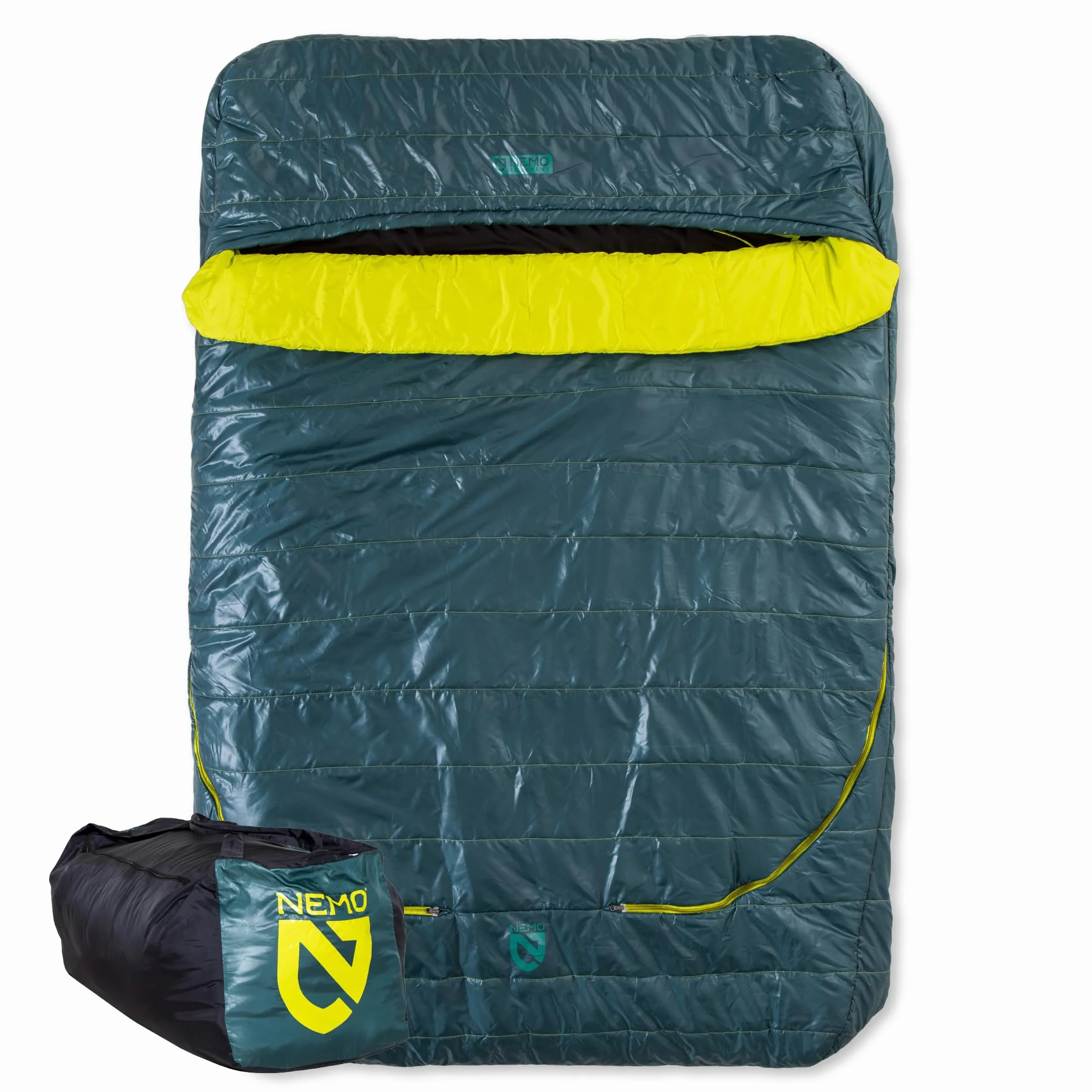 Equipment Jazz Synthetic Sleeping Bag | Rectangle, Tapered, Luxury Camping, Travel
