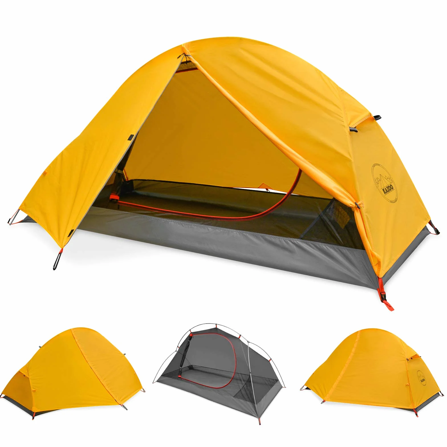 Waterproof Backpacking Tent Ultralight 1/2 Person Lightweight Camping Tents 1/2 People Hiking Tents Aluminum Frame Double Layer | Waterproof