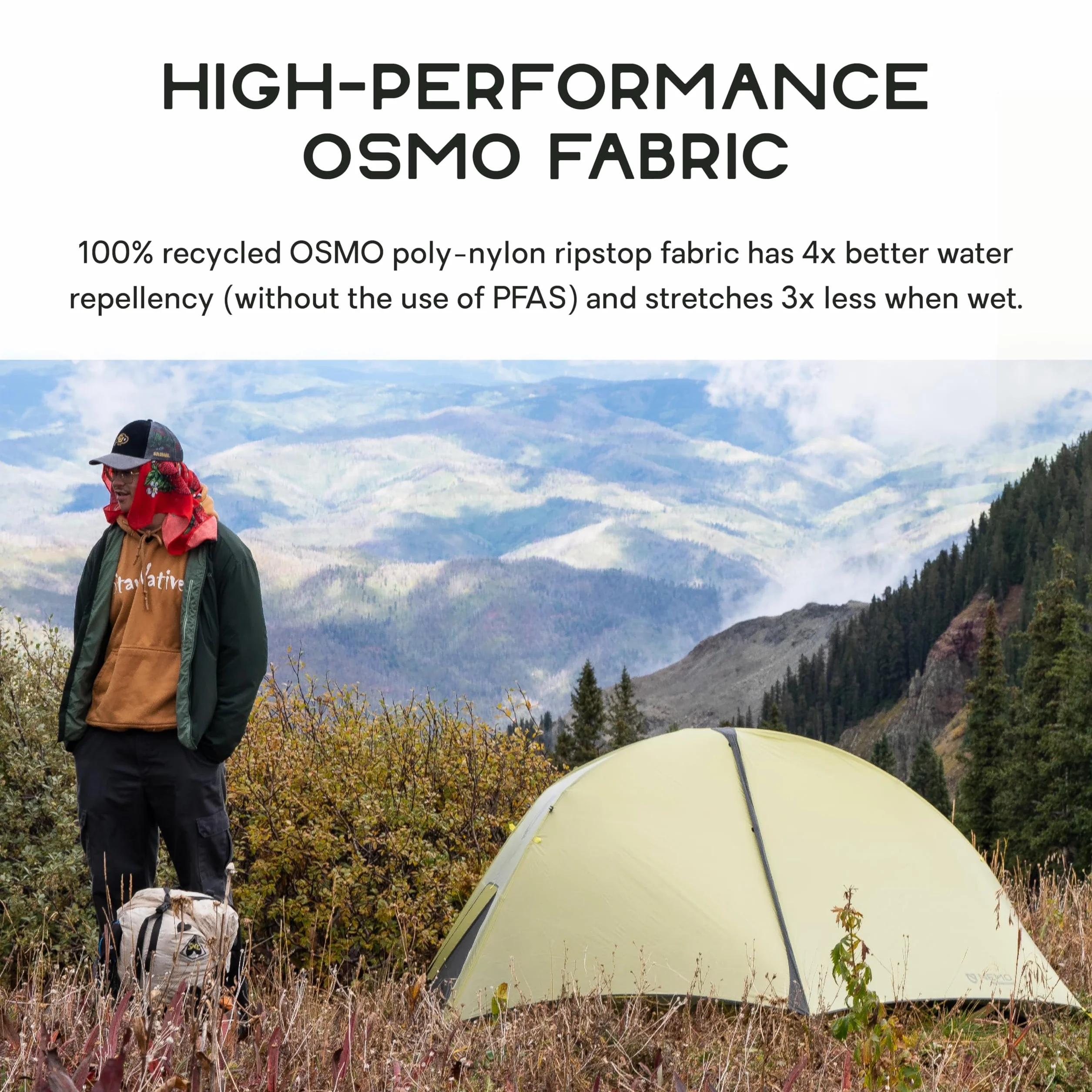 Hornet OSMO Backpacking Tent | Ultralight, Packable, Thru-Hiking, Bikepacking, Motorcycle