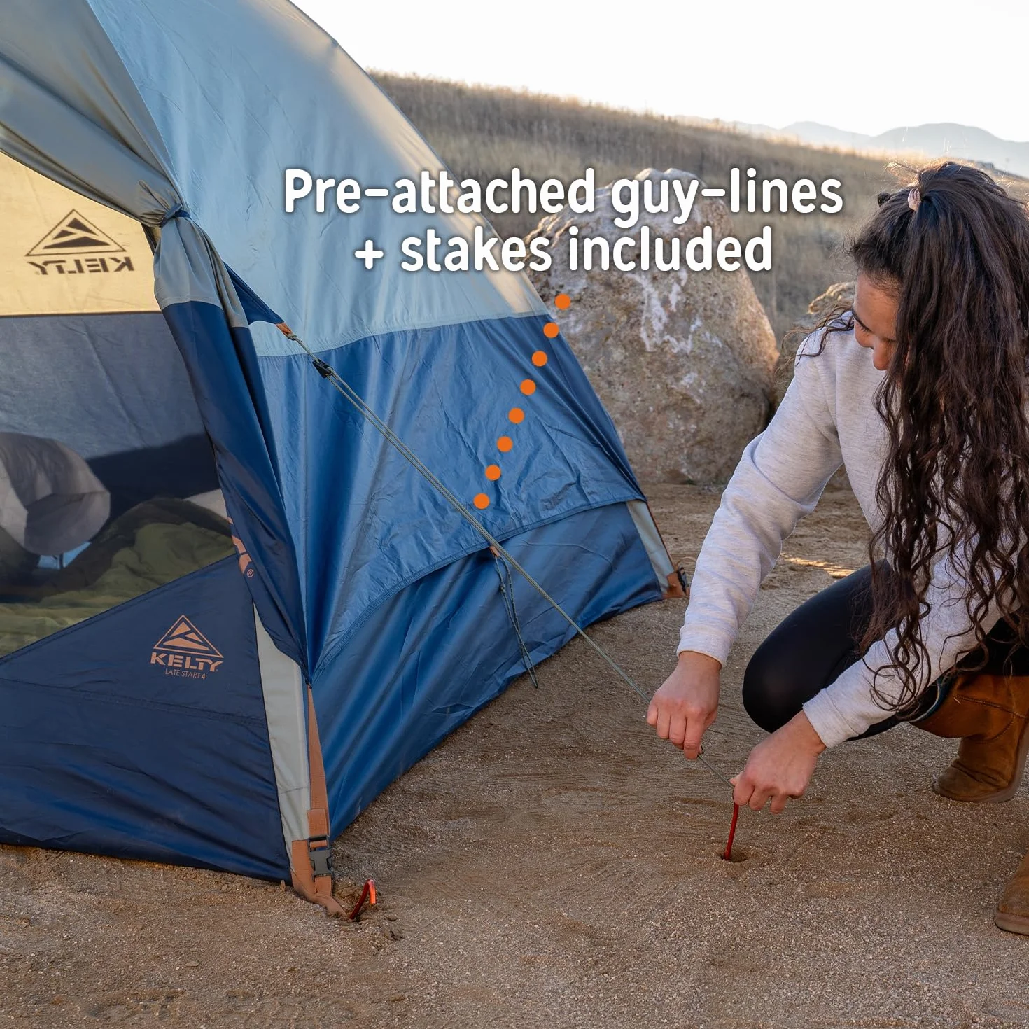 Late Start Backpacking Tent – Lightweight Two Man Camping Tent Shelter with Quickcorners, Aluminum Poles, Waterproof Poly Fly, Updated for 2024