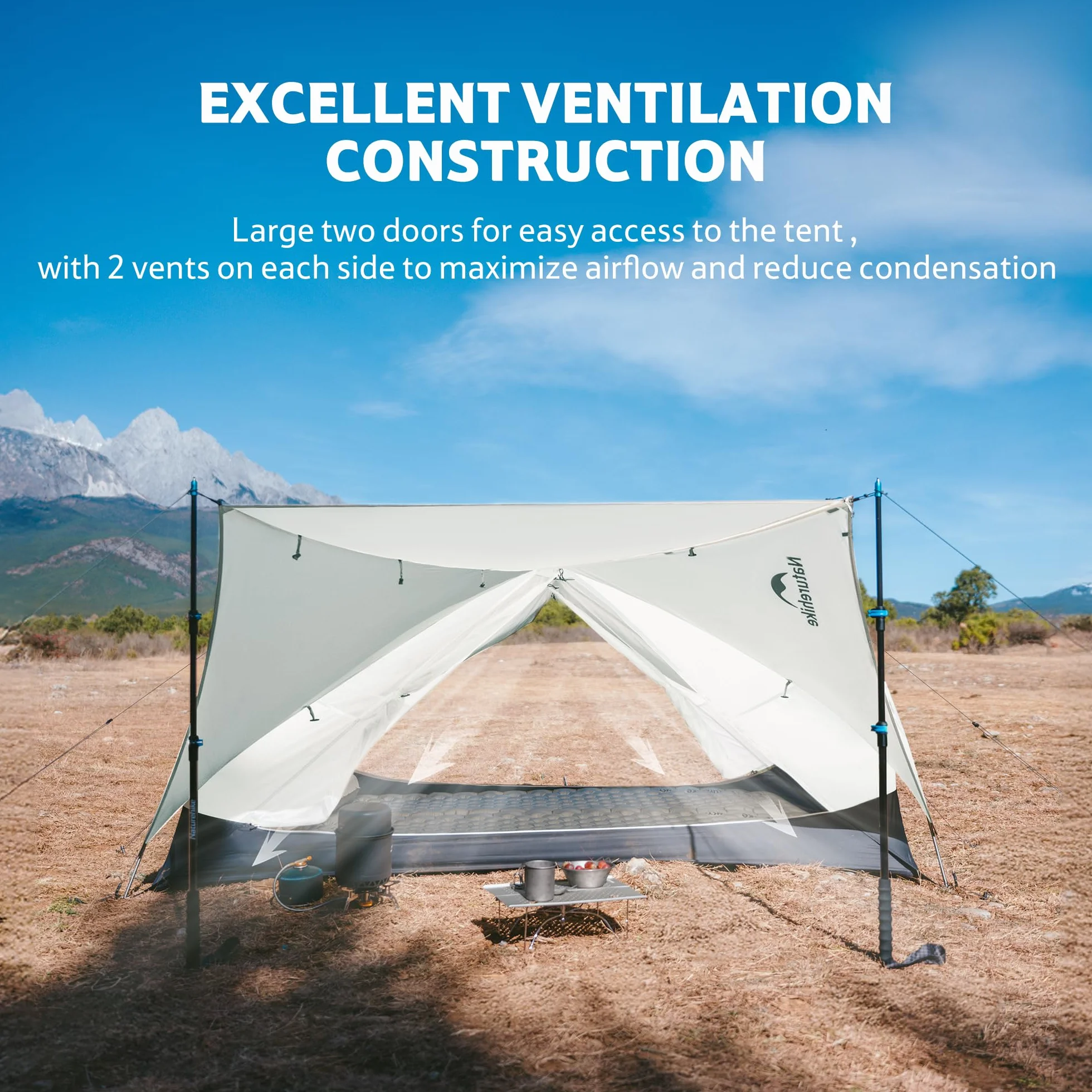 Mongar Upgraded 1/2/3 Person Backpacking Tent, Waterproof Lightweight Camping Tent with Footprint
