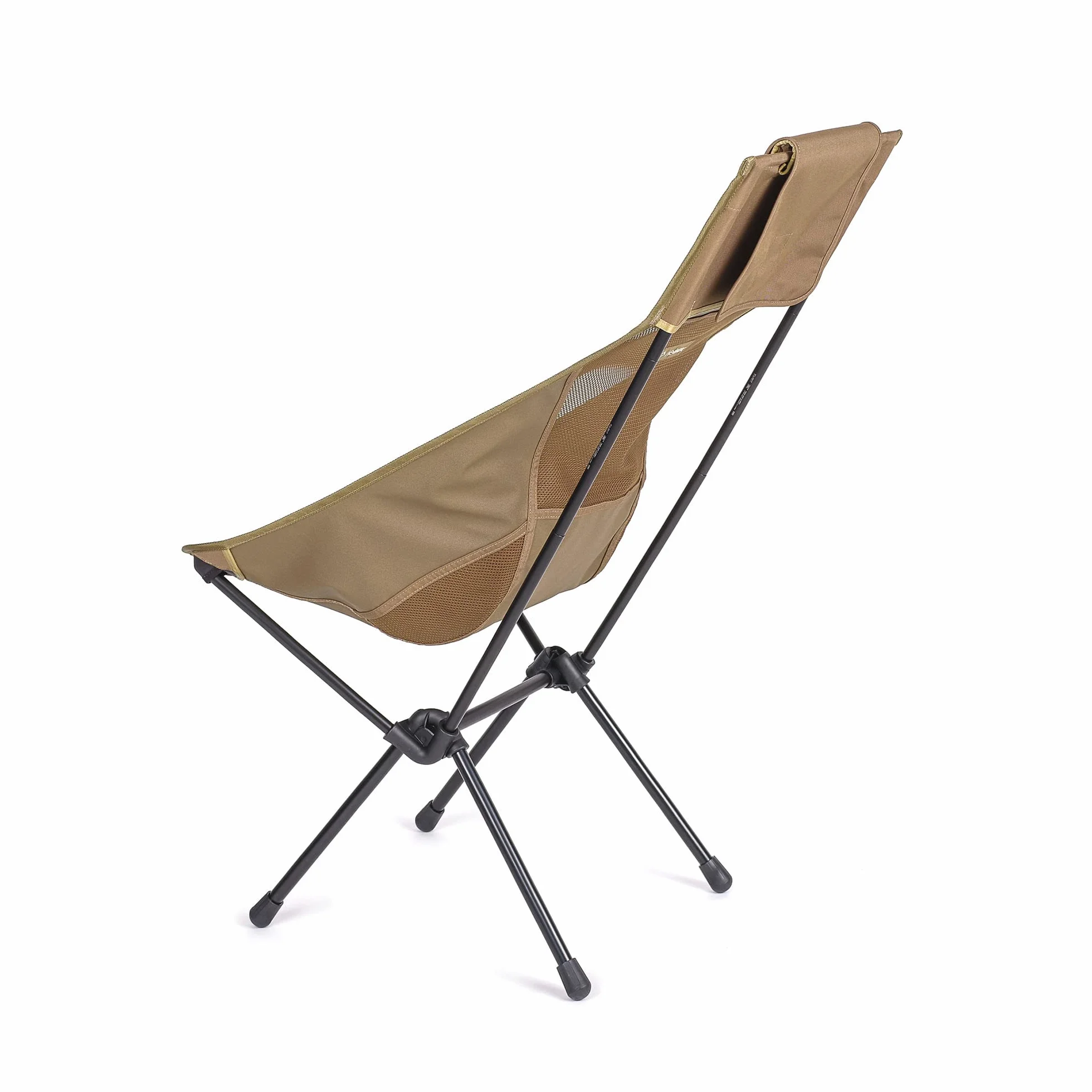 Sunset Chair Lightweight High-Back Collapsible Camping Chair Coyote tan, 3.4Ibs Outdoor Chairs, Picnic Chair, Portable Camping Chair, with Side Pockets