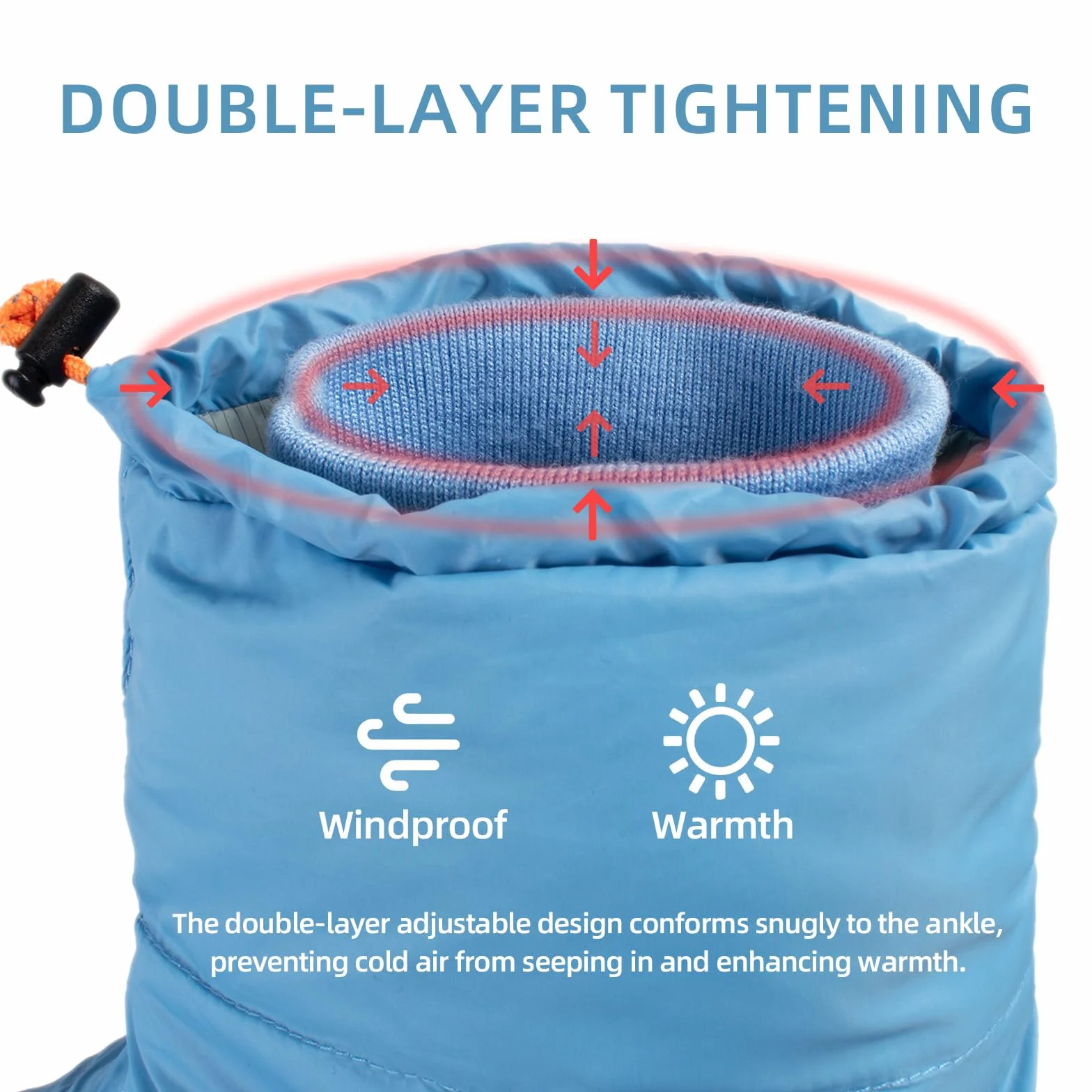 0°F Cold Weather Sleeping Bag for Adults, Lightweight Backpacking Bag with Down Booties for Men and Women Keep Warm
