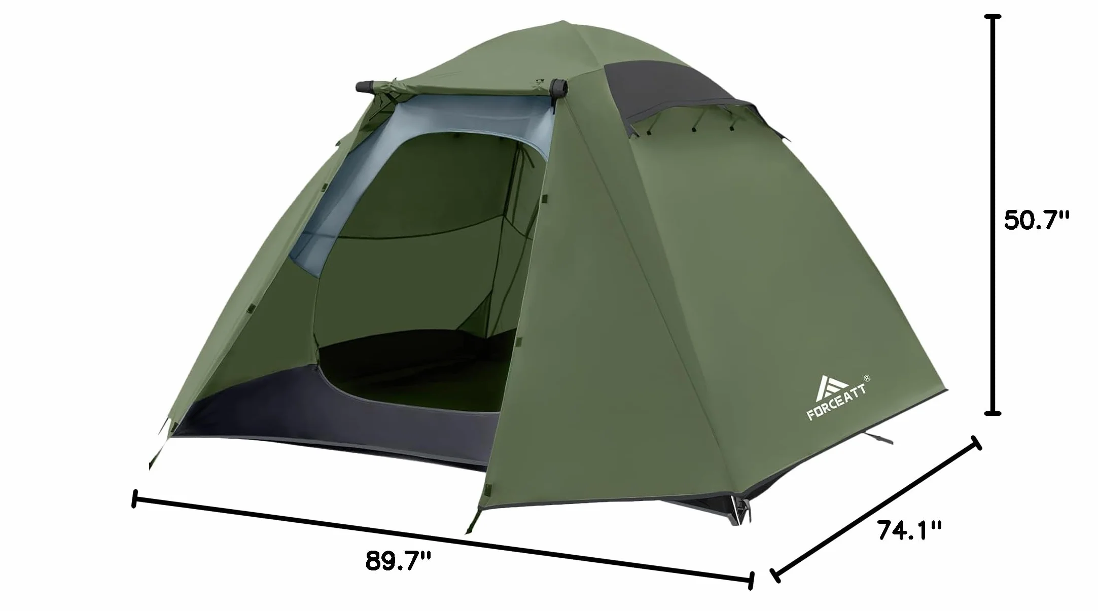 Camping Tent 2/3/4 Person, Professional Waterproof & Windproof Lightweight Backpacking Tent Suitable for Outdoor,Hiking,Camping, Mountaineering and Travel