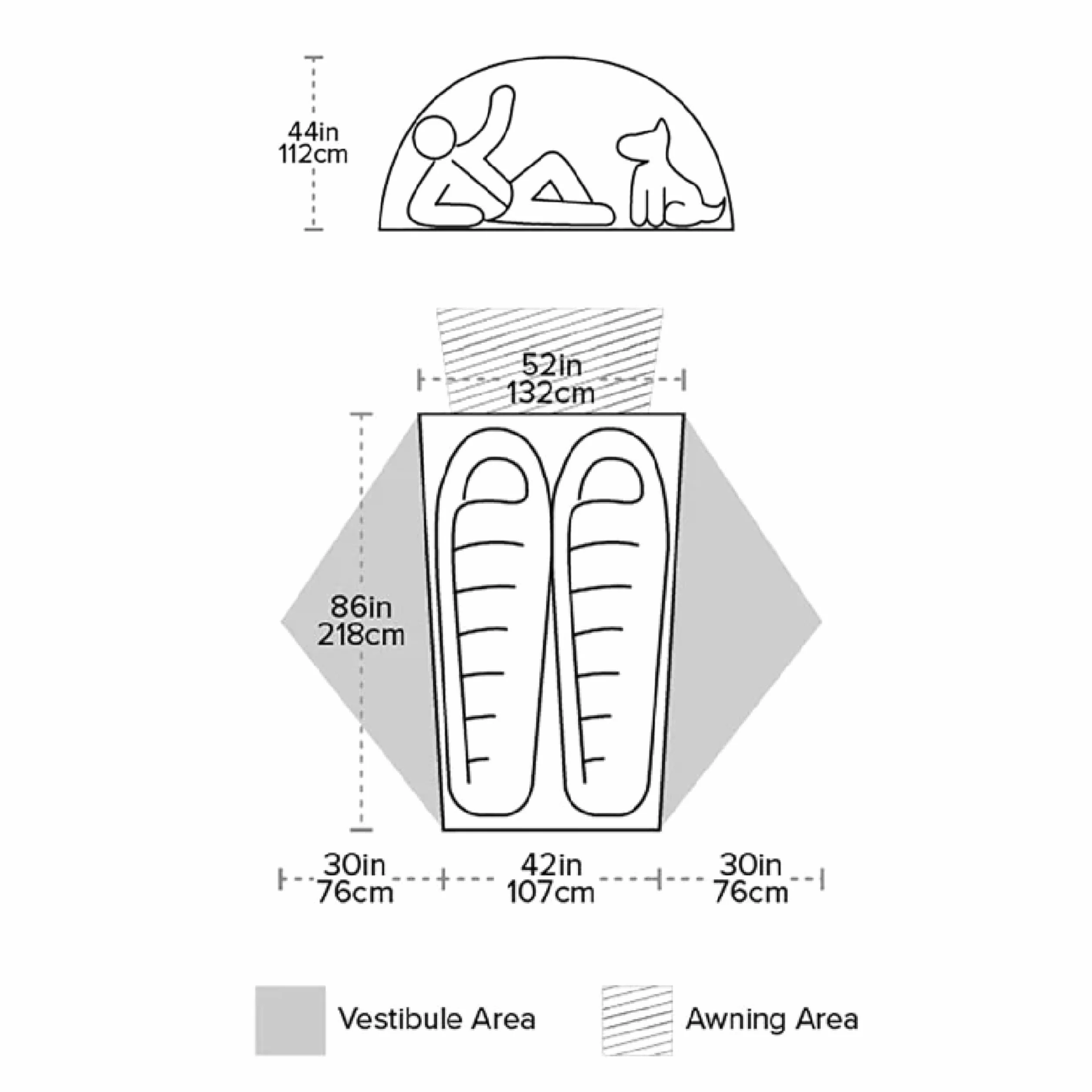 Salt Creek SL - Superlight Backpacking Tent | Three-door superlight tent with dual vestibules, awning-style entry, and enhanced airflow for added comfort