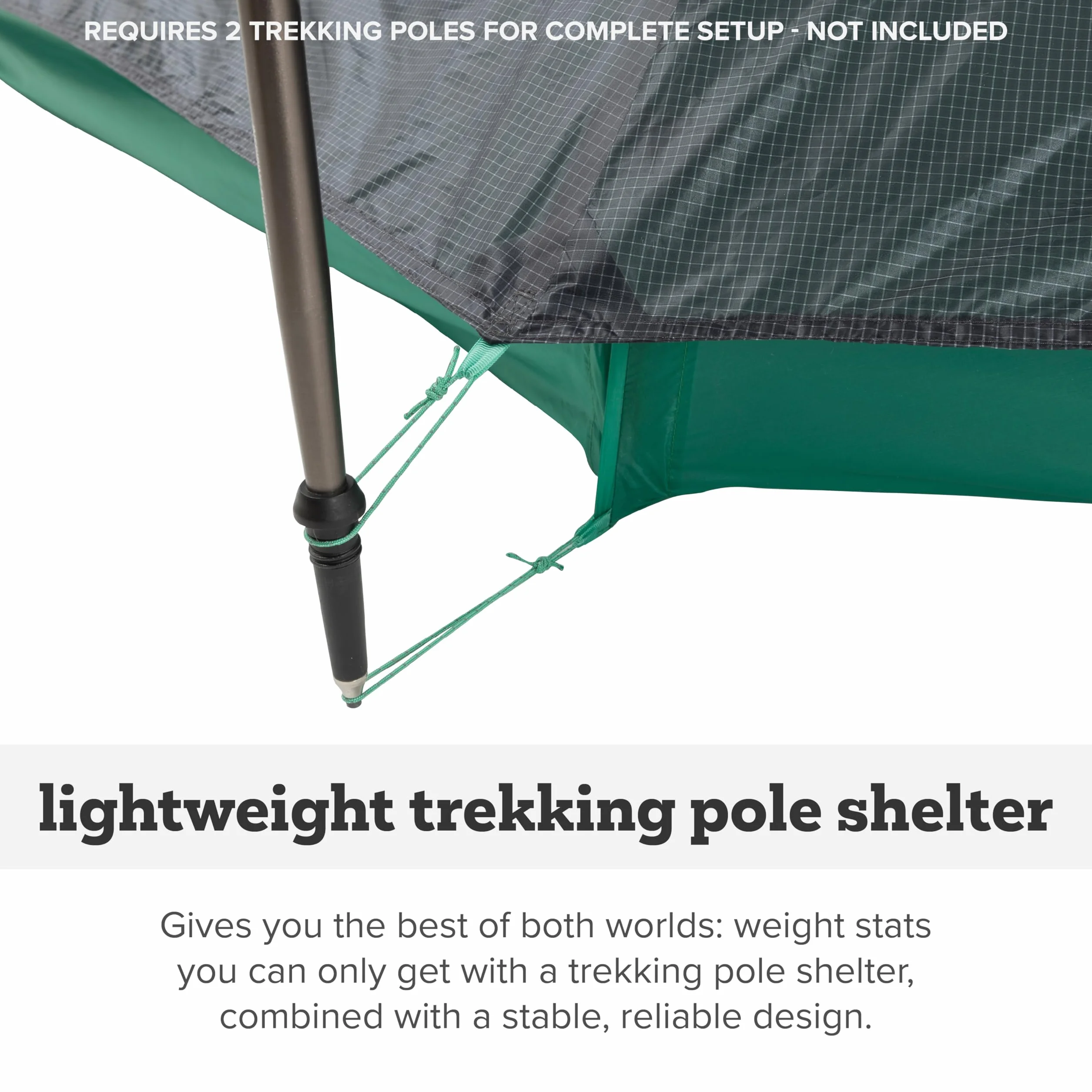 String Ridge VST - Trekking Pole Backpacking Tent | Premium ultralight 3-season waterproof tent with fabric, hybrid ventilation, and extra interior space