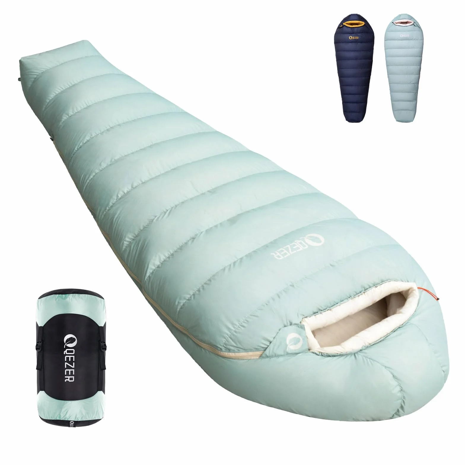 Down Mummy Sleeping Bag for Adults, Ultralight Backpacking | Mummy Shape, 620FP Down Insulation, Compact Adult Bag, Backpacking Camping Hiking
