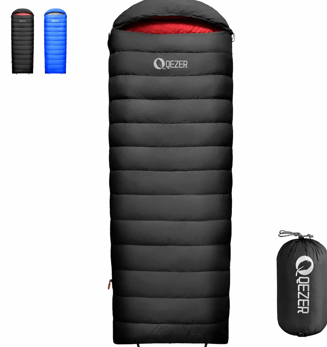 Down Sleeping Bag for Adults, 600 Fill Power Ultralight Backpacking | 600 Fill Power Down,Compact Carry,Ultralight Trail Use,Camping Hiking Backpacking,Cold and Warm Weather Use