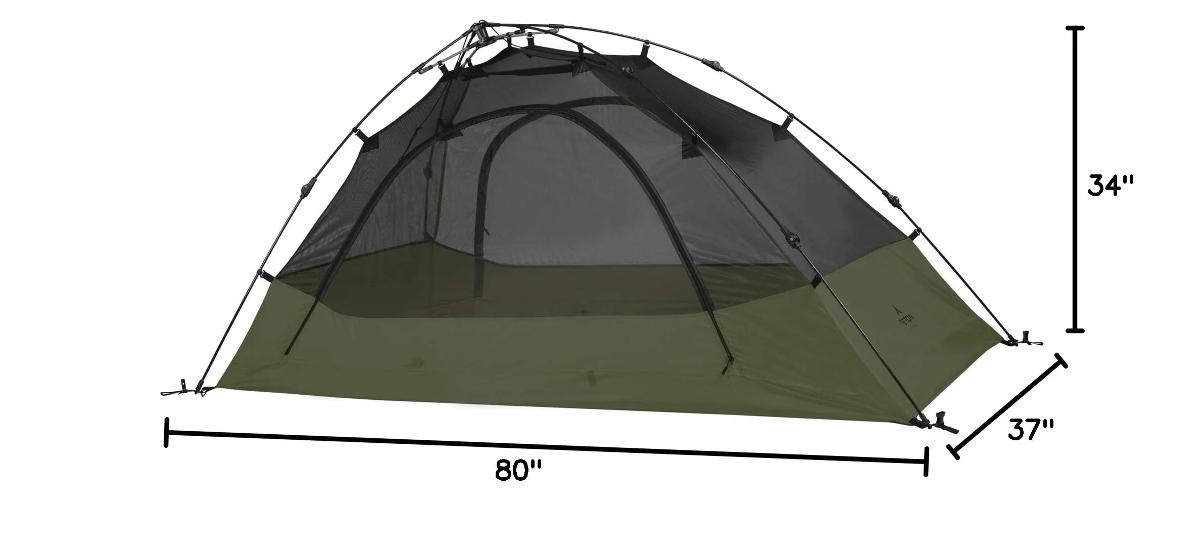 Sports Vista Quick Tent; Dome Camping and Backpacking Tent; Easy Instant Setup; Clip-On Rainfly Included