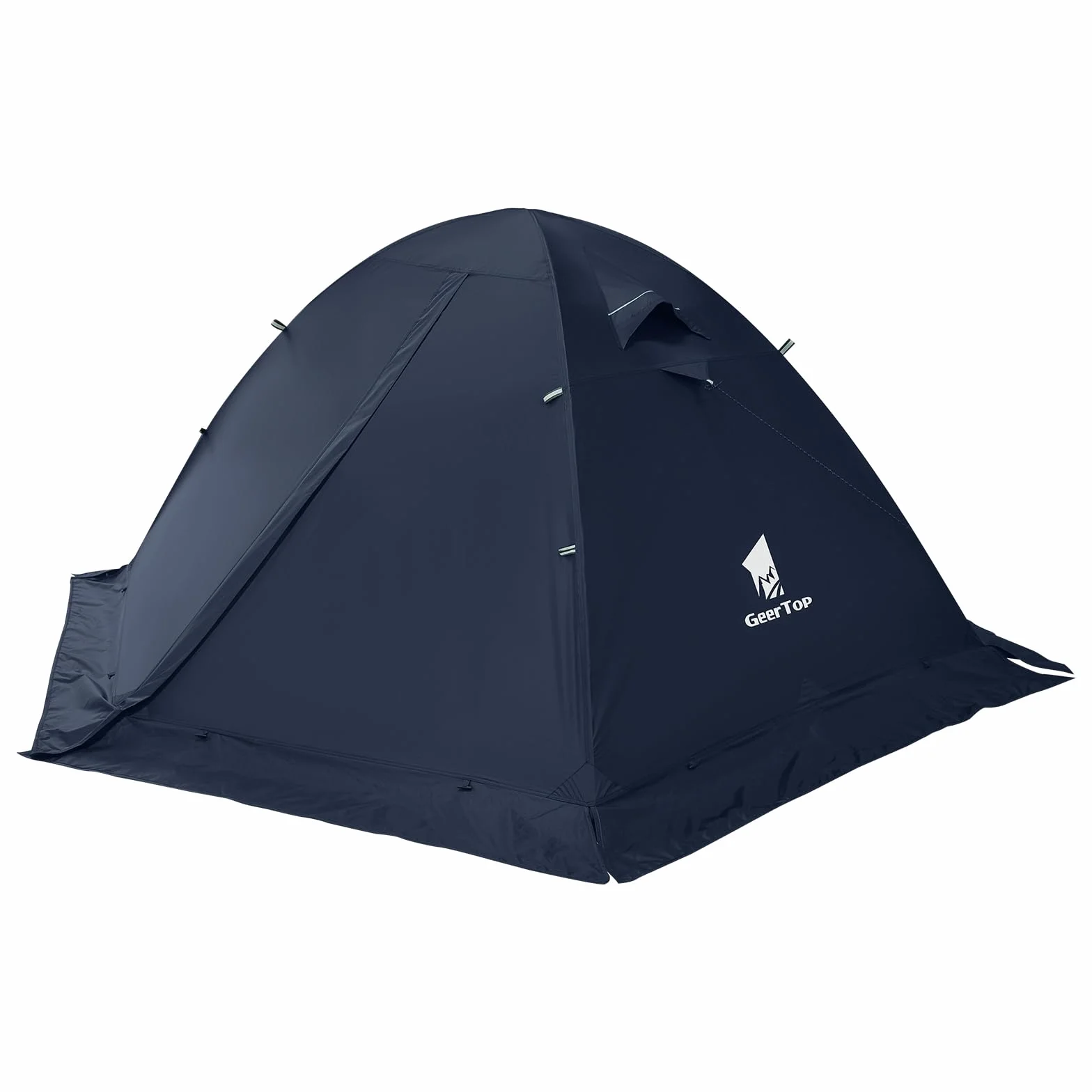 2-Person 4-Season Ultralight Waterproof Backpacking Tent | Double Layer Snow Skirt, Quick 5-Min Setup, Aluminum Poles, Motorcycle Hiking Hunting Camping, Survival Outdoor Gear