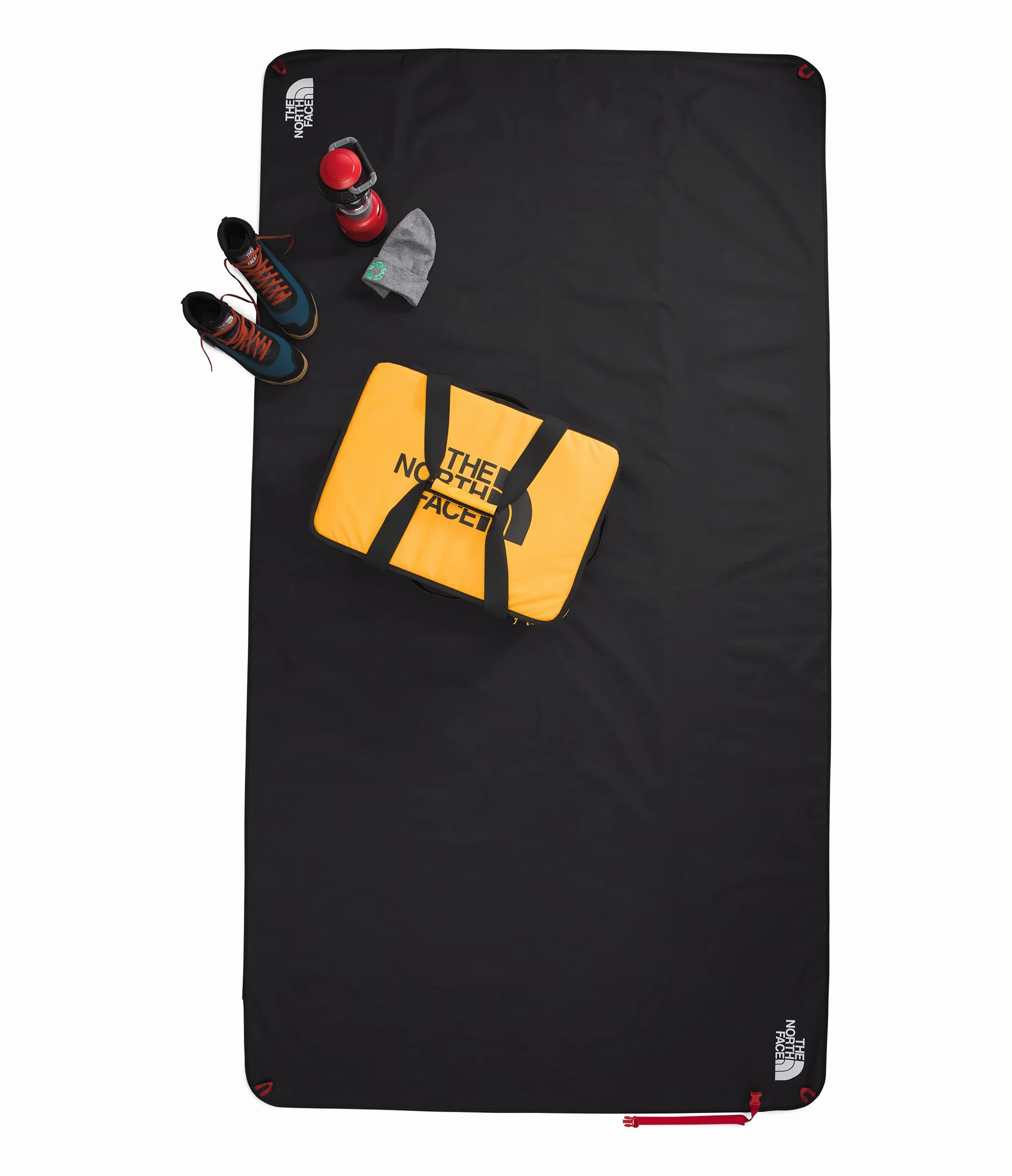 XL Wawona Ground Tarp, Black, One Size | Water Repellent Ground Cover, Tent Stake Corner Loops, Durable Fabric