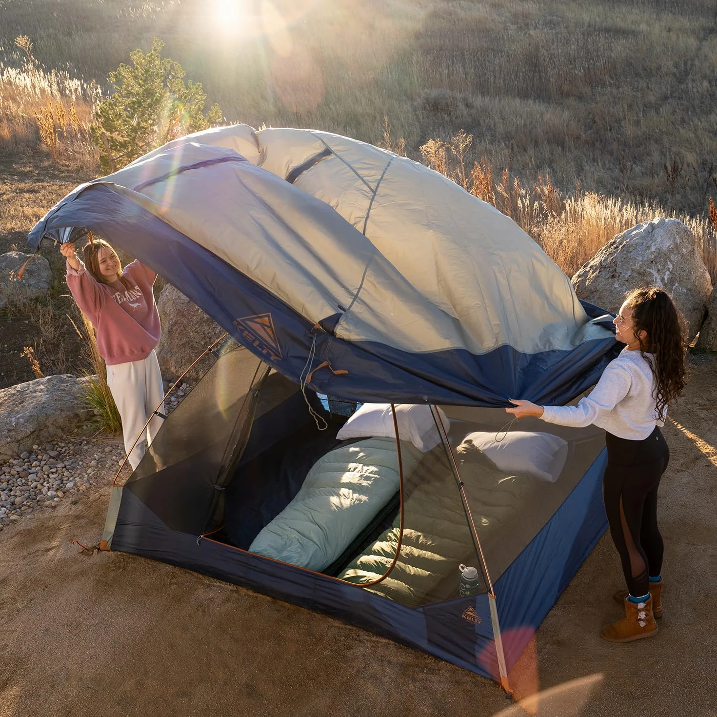 Late Start Backpacking Tent – Lightweight Two Man Camping Tent Shelter with Quickcorners, Aluminum Poles, Waterproof Poly Fly, Updated for 2024