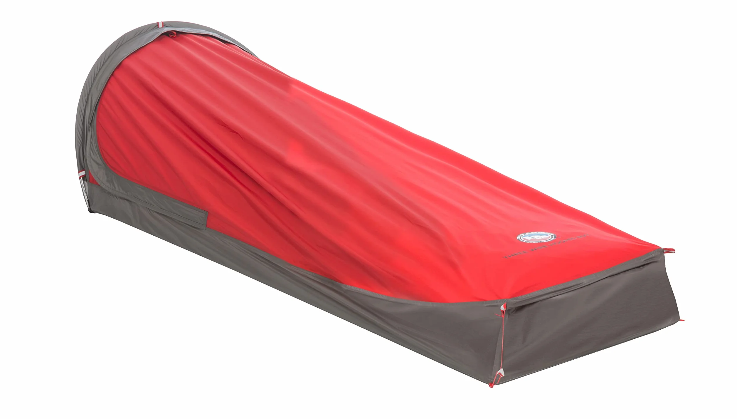 Three Wire Hooped Bivy - Four-Season Solo Shelter, Red | Lightweight waterproof bivy with a hooped pole, breathable fabric, and ventilated head window for four-season adventures